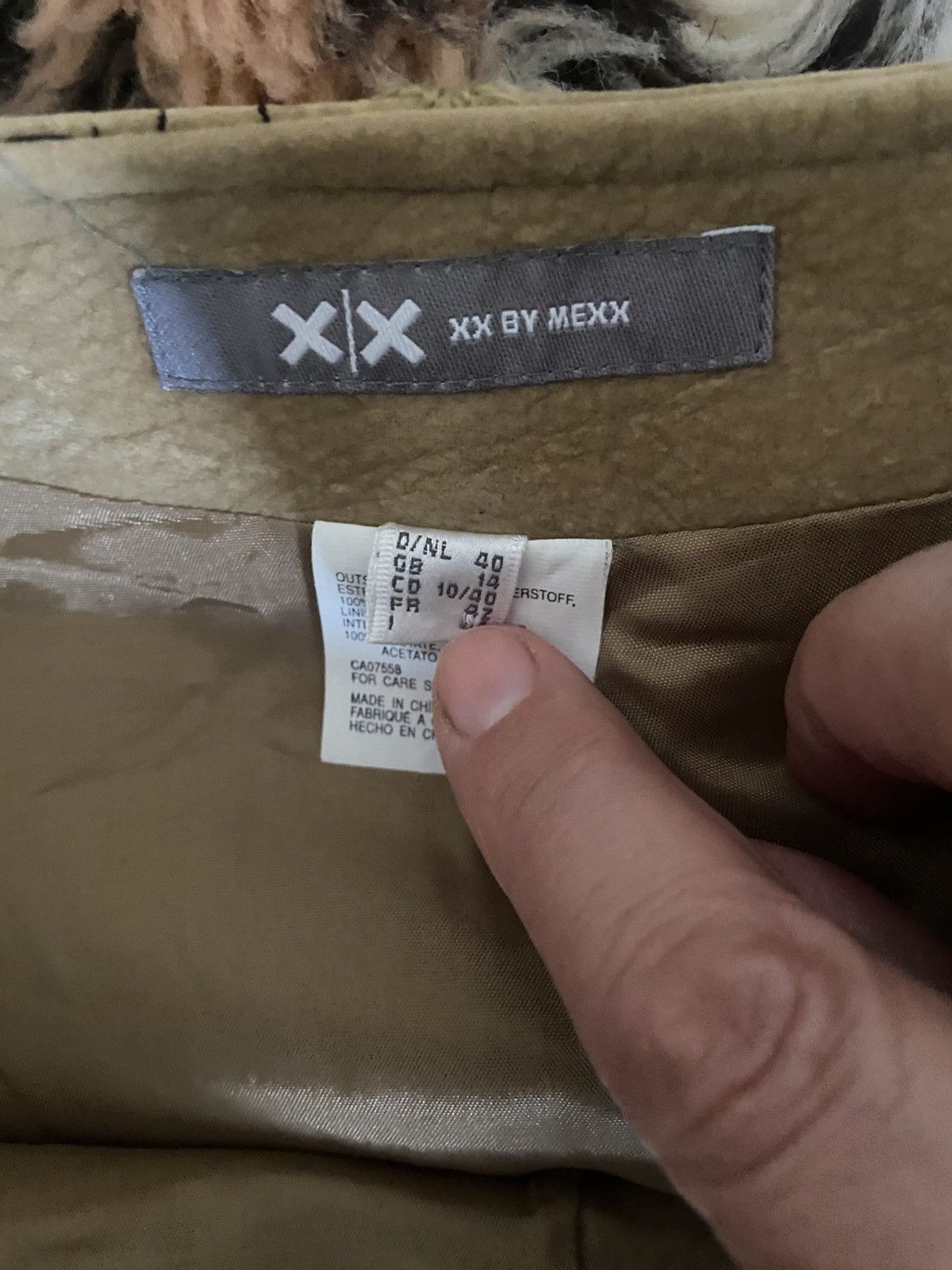 Mexx Rare Vintage Beige Midi Skirt size 14 UK by Mexx Size 32" / US 10 / IT 46 - 4 Thumbnail