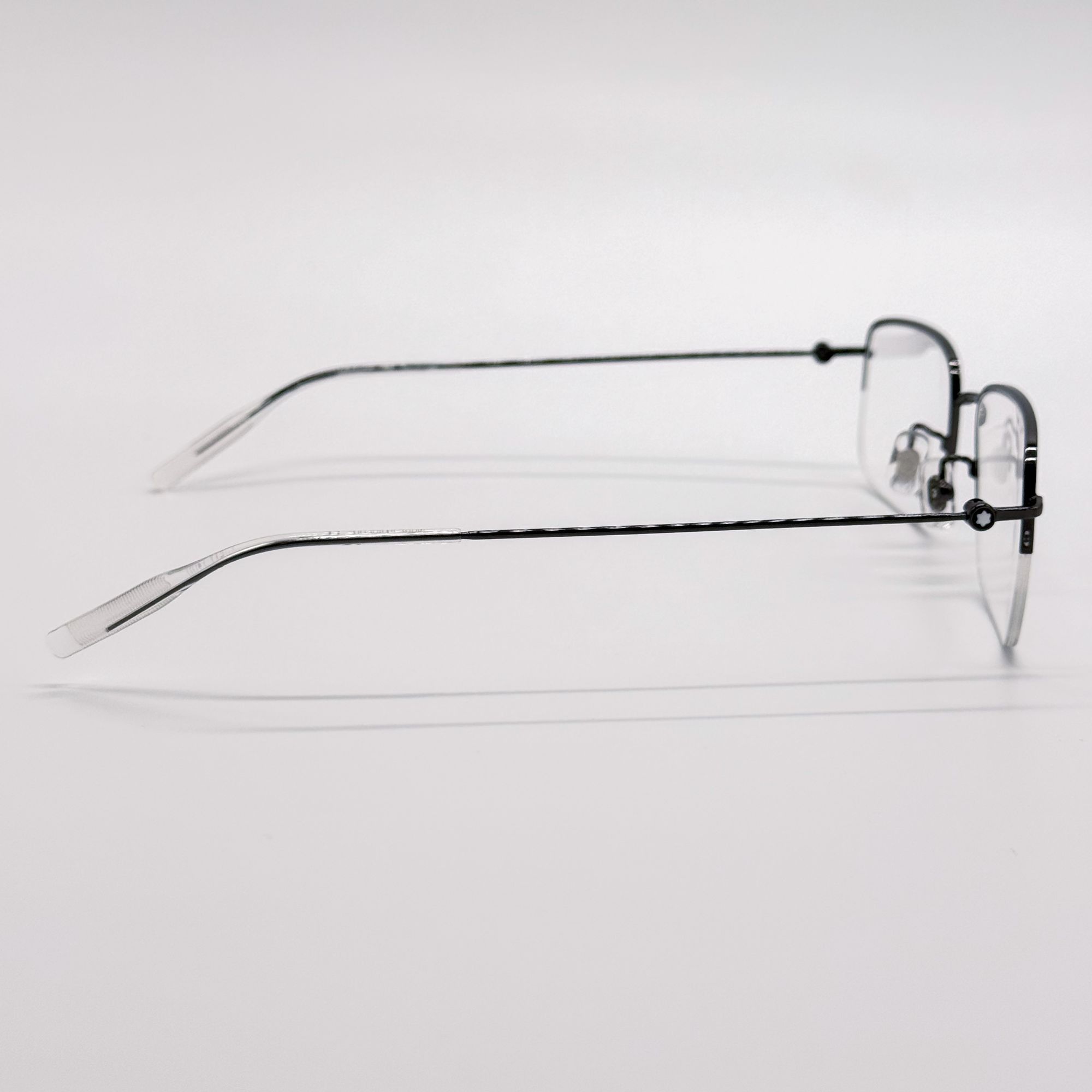 Montblanc NEW MONTBLANC EYEGLASSES MB0084OK 004 SILVER MEN EYEWEAR Size ONE SIZE - 6 Thumbnail