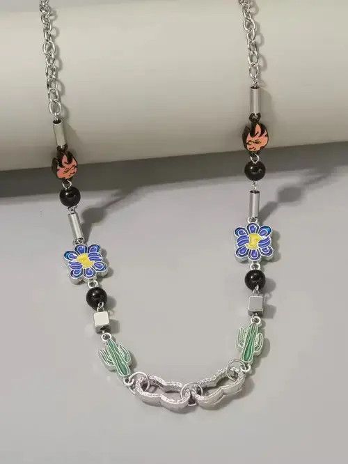 Jewelry × Vintage Retro Punk Stainless Steel Chain Minimal Pendant Size ONE SIZE - 3 Thumbnail