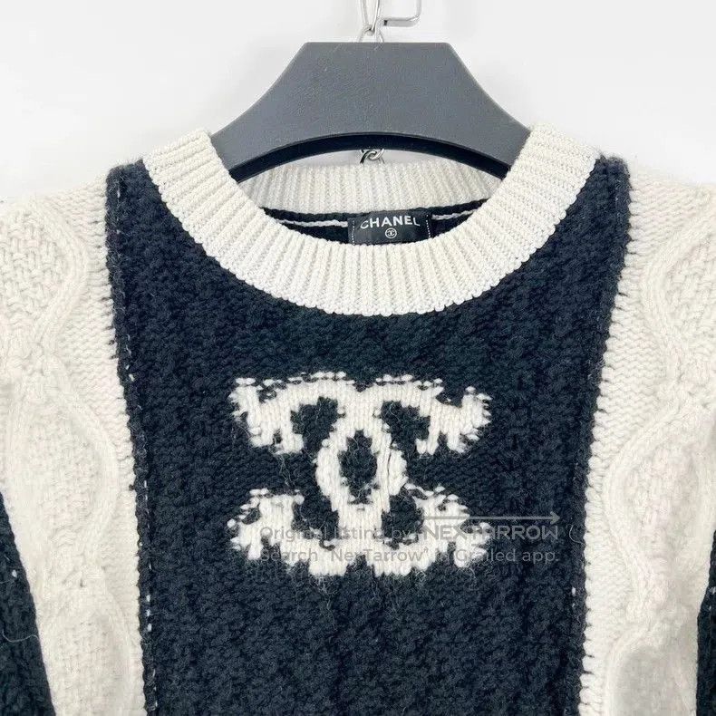 Chanel Chanel Castle Series Logo Knit Sweater. Size US XS / EU 42 / 0 - 5 Thumbnail