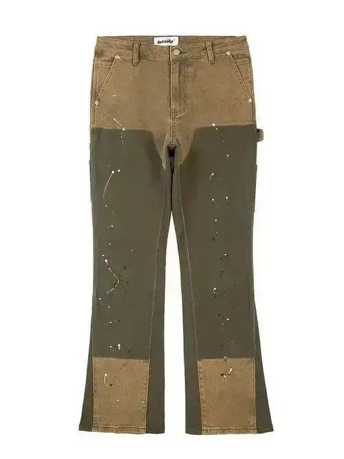 Japanese Brand Flared Stack Denim Jeans Size US 32 / EU 48 - 3 Thumbnail
