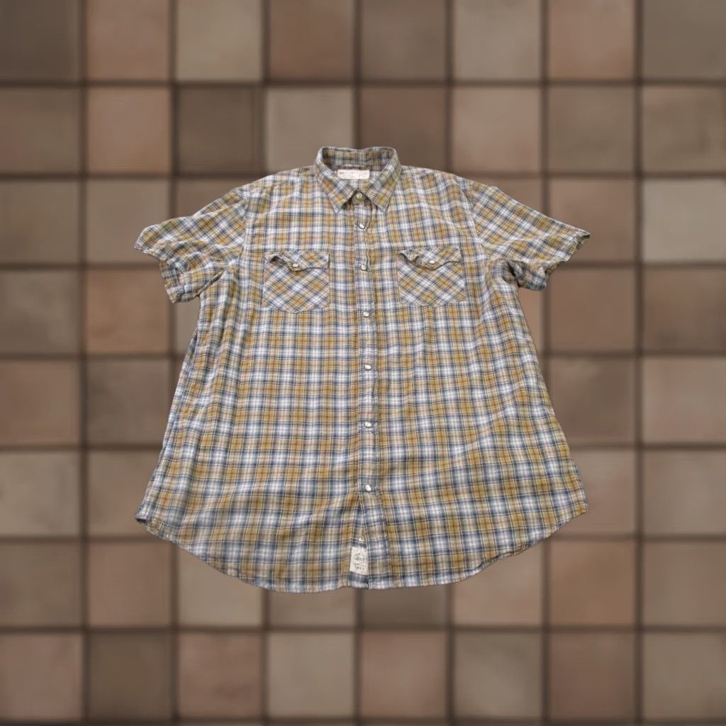 Ralph Lauren Denim & Supply Ralph Lauren Shirt Mens XL Plaid Lightweight Western Pearl Snap Shirt Size US XL / EU 56 / 4 - 1 Thumbnail