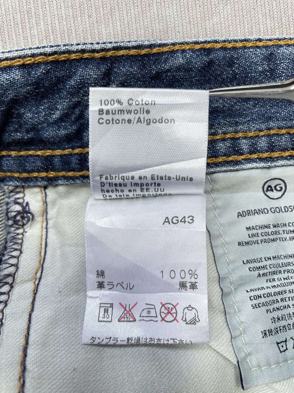 AG Adriano Goldschmied ADRIANO GOLDSCHMIED SLIM STRAIGHT JEANS Size US 30 / EU 46 - 14 Thumbnail