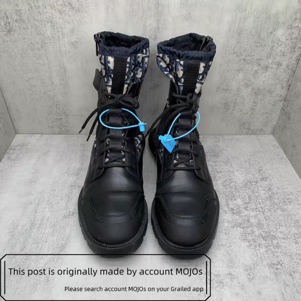Dior Sz 43 Dior Monogram Stripe Combat Boots mojos1320 Size US 10 / EU 43 - 4 Thumbnail