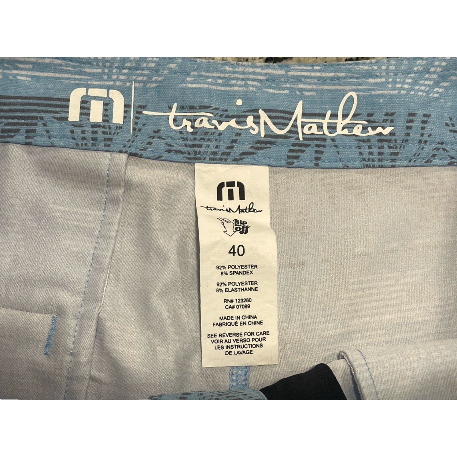 TravisMathew Travis Mathew Barnstormed BoardShort Bermuda 40 Men Inseam 9 Blue Heather Delphinium Floral Pattern Casual Size US 40 / EU 56 - 4 Thumbnail