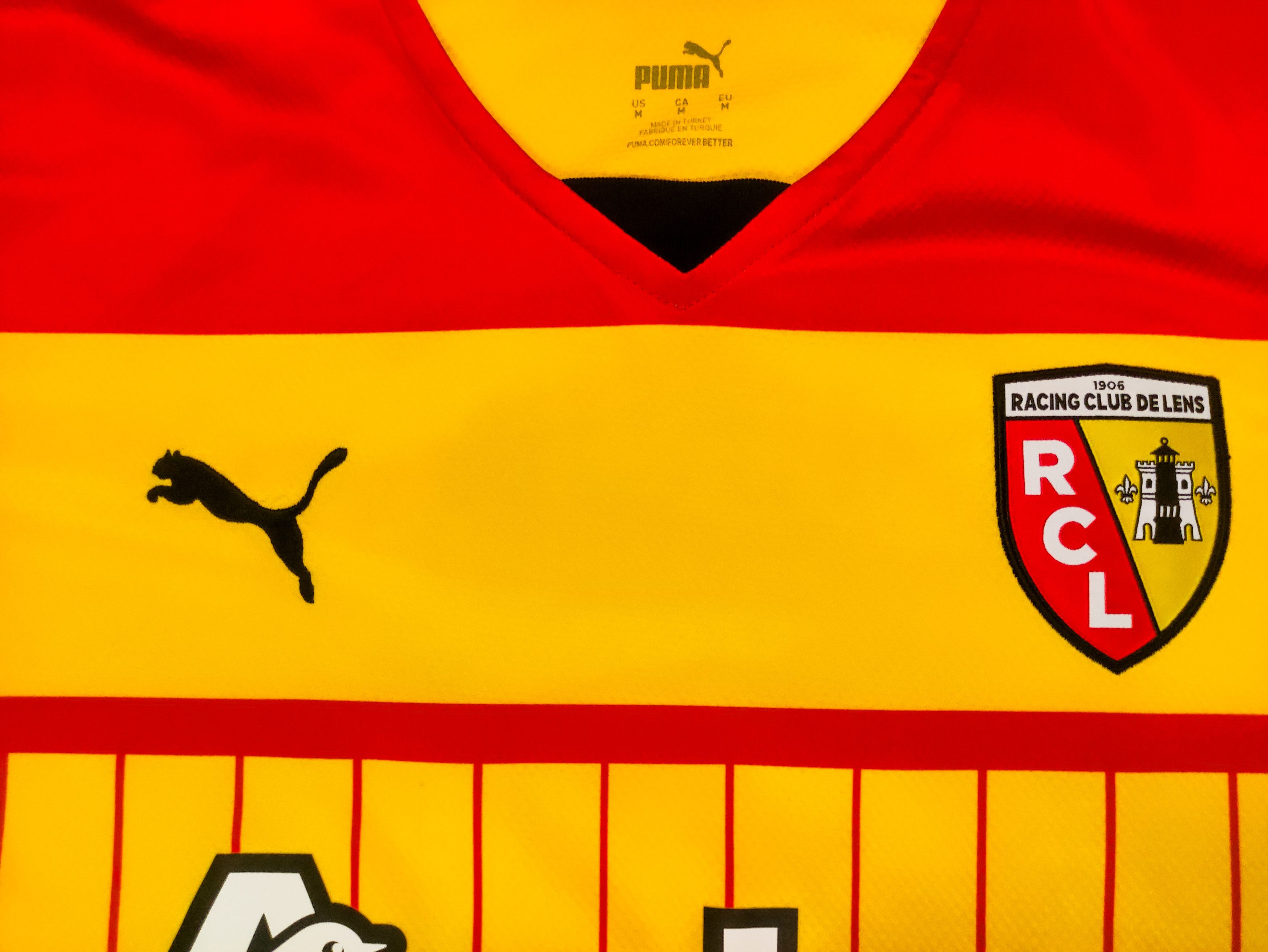 Puma Frankowski #29 RC Lens 2022 2023 Puma Home Shirt Kit Jersey Size US M / EU 48-50 / 2 - 16 Thumbnail