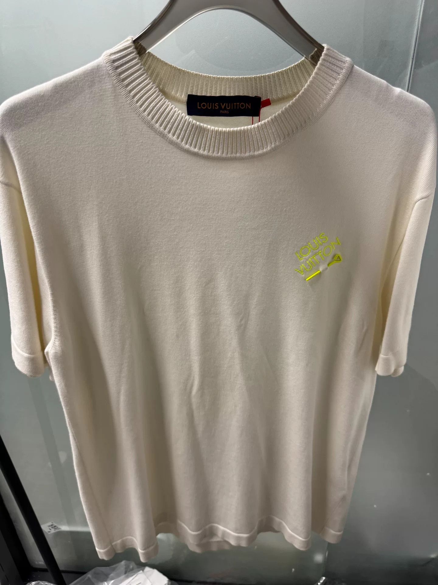 Louis Vuitton Green Logo Knit Short Sleeve