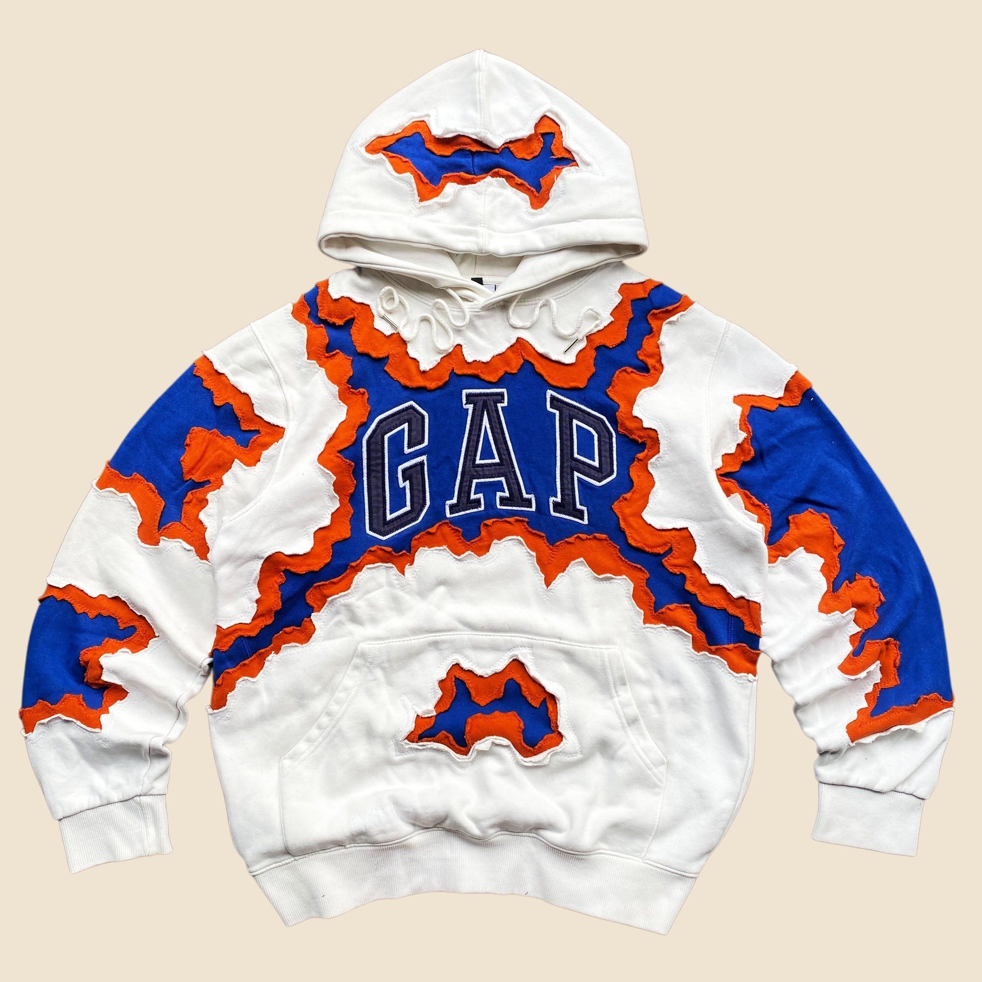 Gap 1 OF 1 REWORKED GAP CRACKY 3 LAYERED HOODIE SIZE LARGE Size US L / EU 52-54 / 3 - 1 Thumbnail