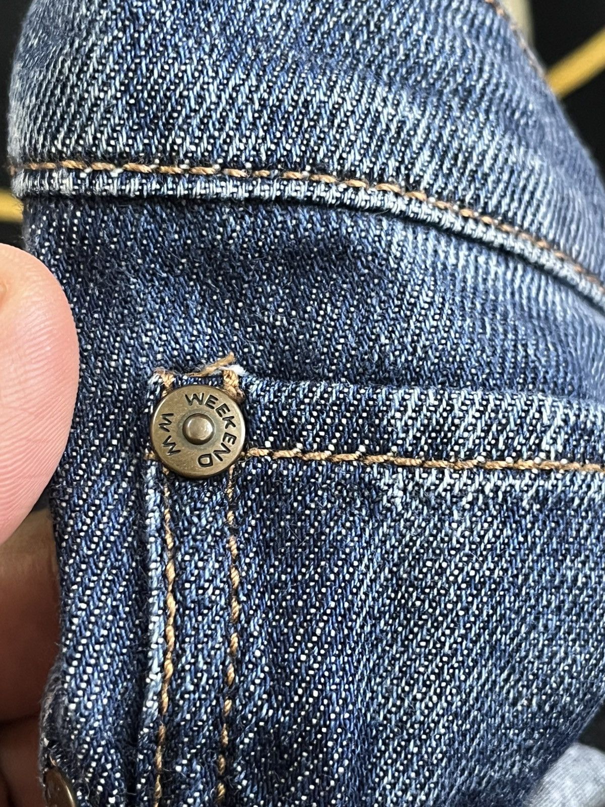 The Weeknd Vintage Weekend Maxmara Baggy Denim Size US 33 - 11 Thumbnail