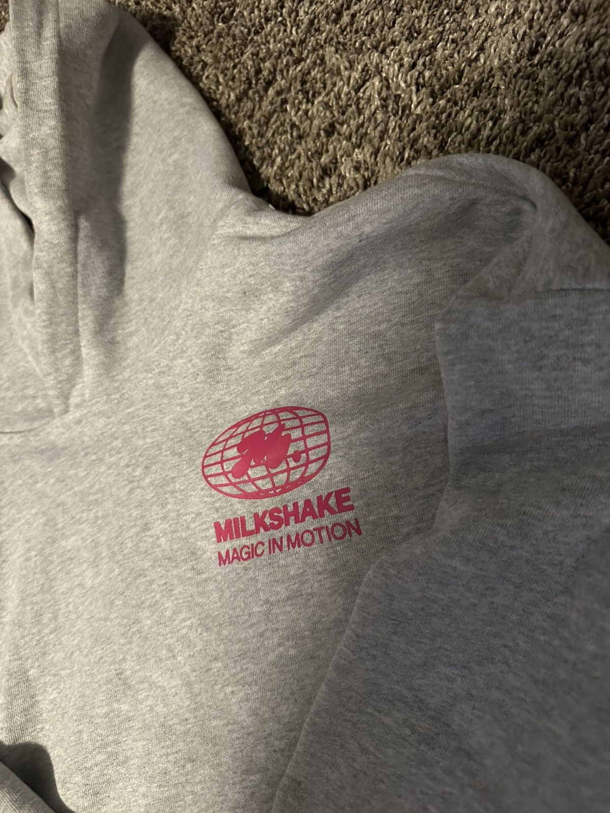 Other Milkshake Grey Pullover Graphic Hoodie Size Medium M Cotton Size US M / EU 48-50 / 2 - 2 Thumbnail