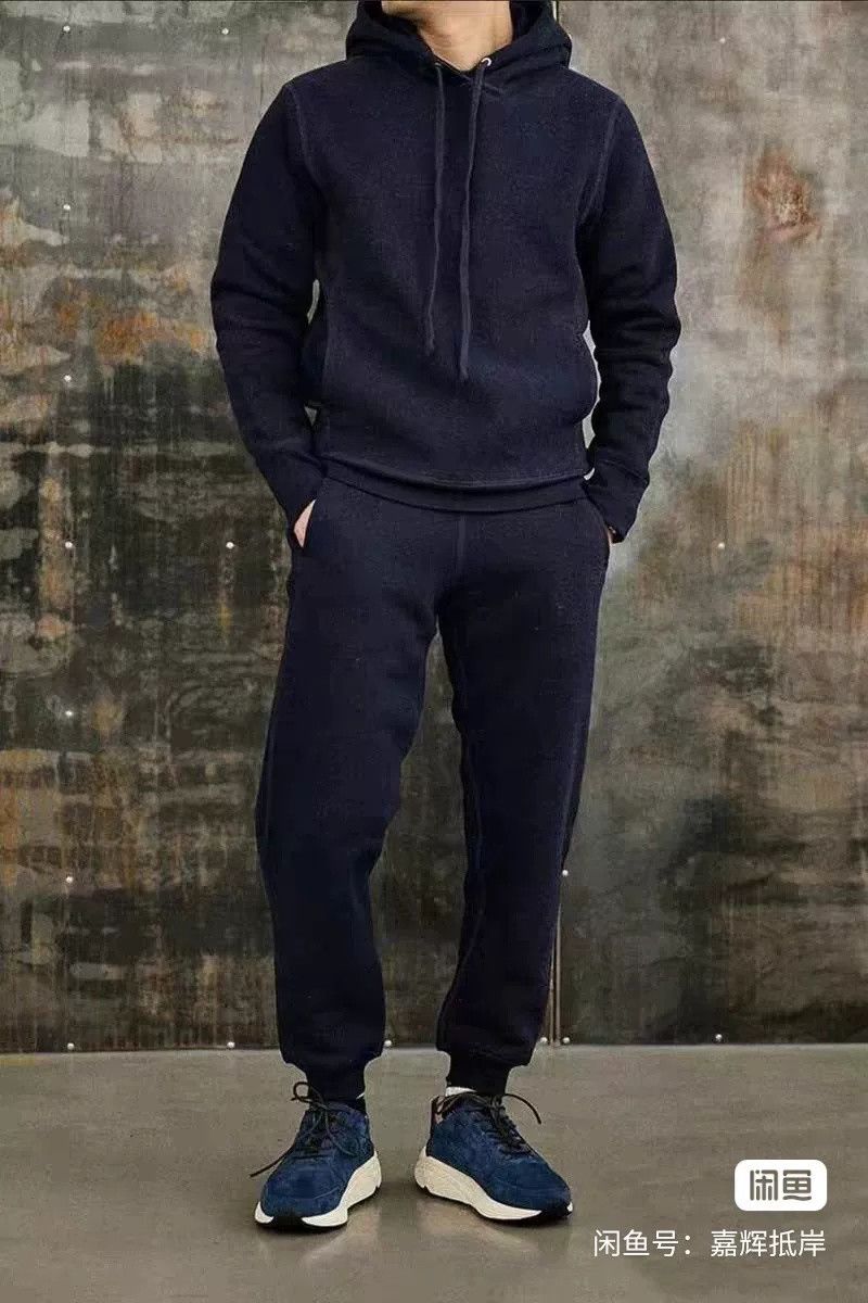 3sixteen Indigo Hooded Sweatshirt in Blue, Men's (Size M) — image 2 of 6