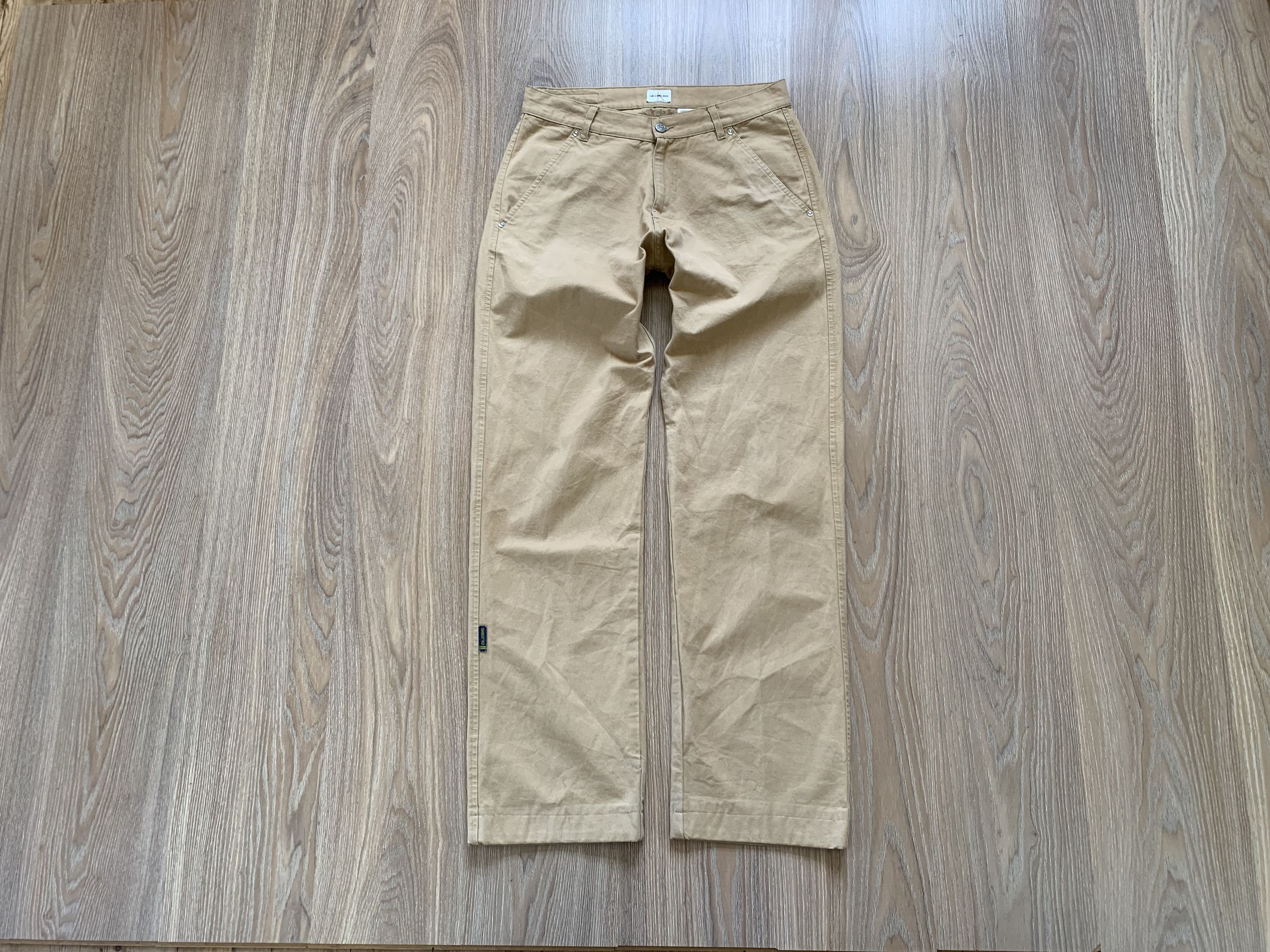 Calvin Klein × Vintage Vintage Calvin Klein Beige Pants Size US 31 - 1 Thumbnail