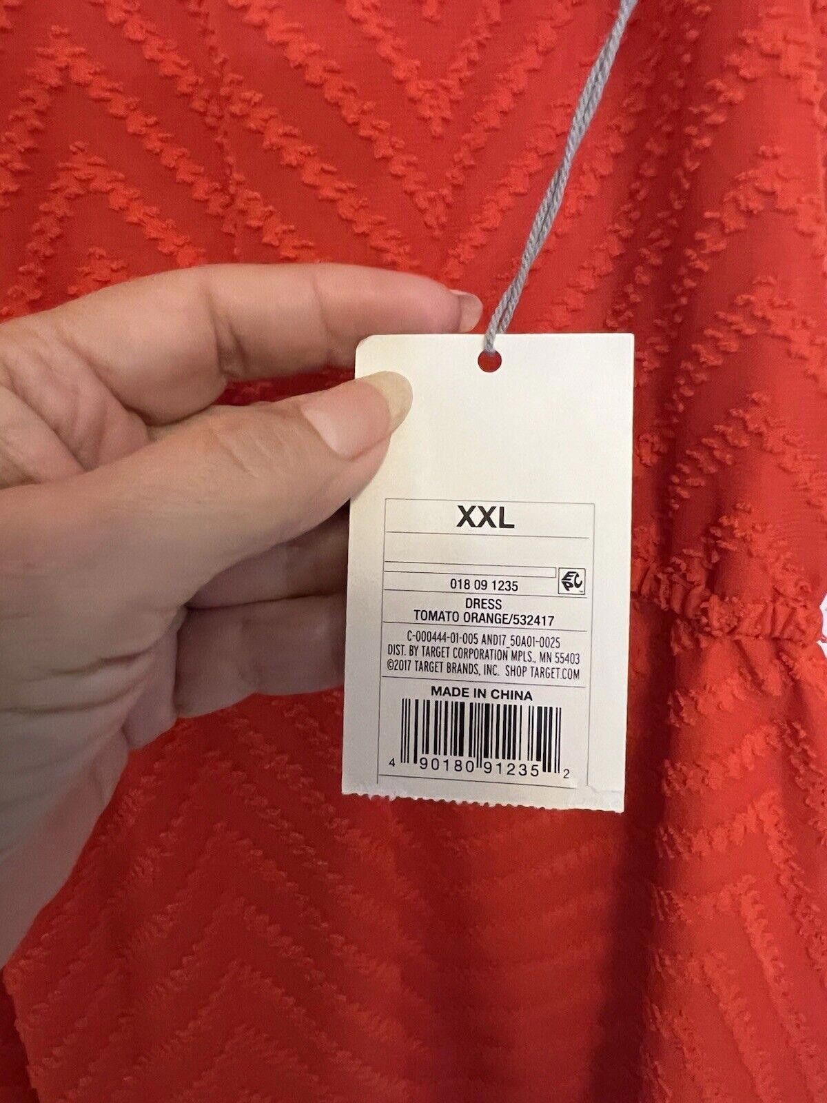 Designer A New Day Tomato Orange Dress Sz XXL Size XXL / US 16-18 / IT 52-54 - 5 Thumbnail