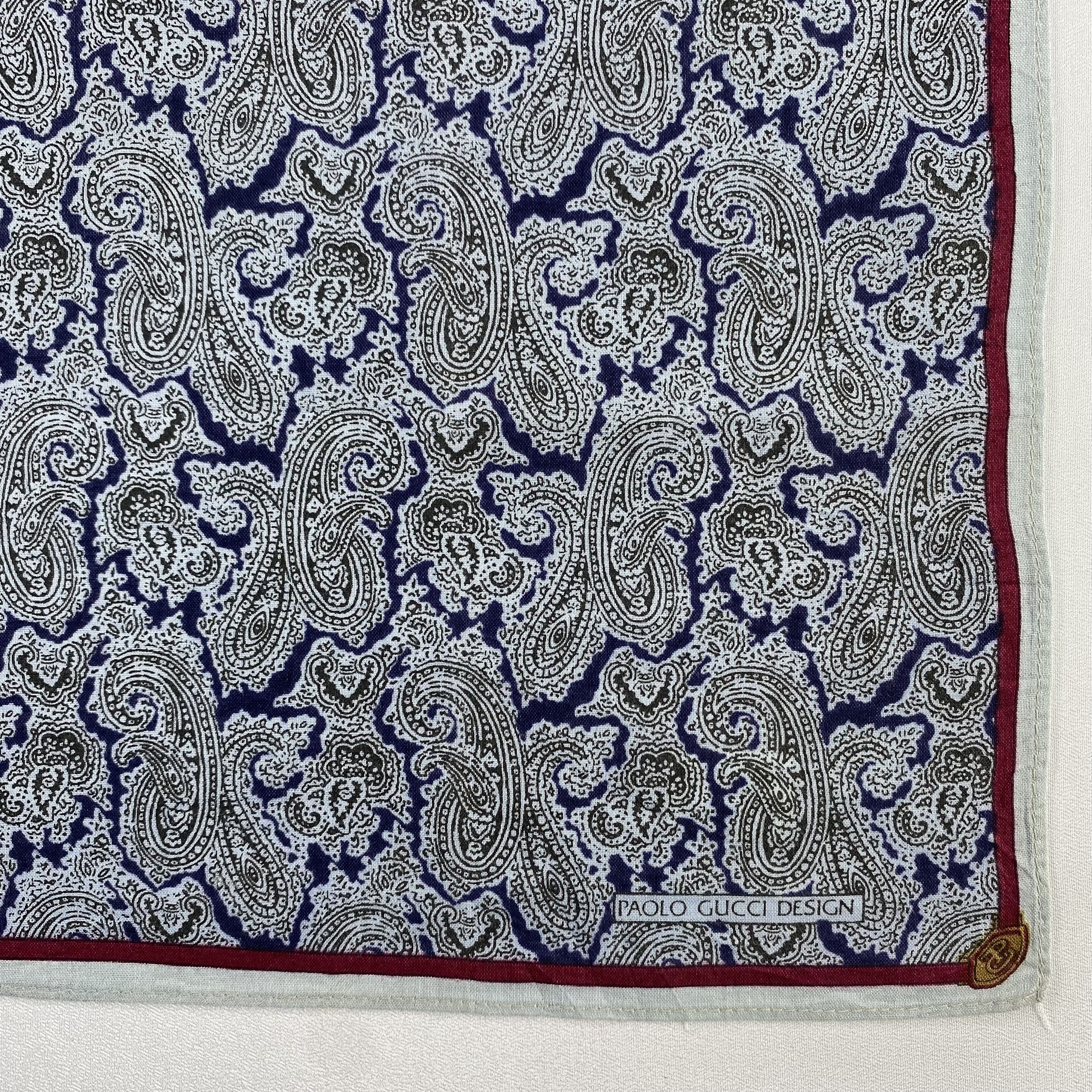Paolo Gucci × Vintage Paolo Gucci Handkerchief / Neckerchief / Bandana-P1662 Size ONE SIZE - 3 Thumbnail