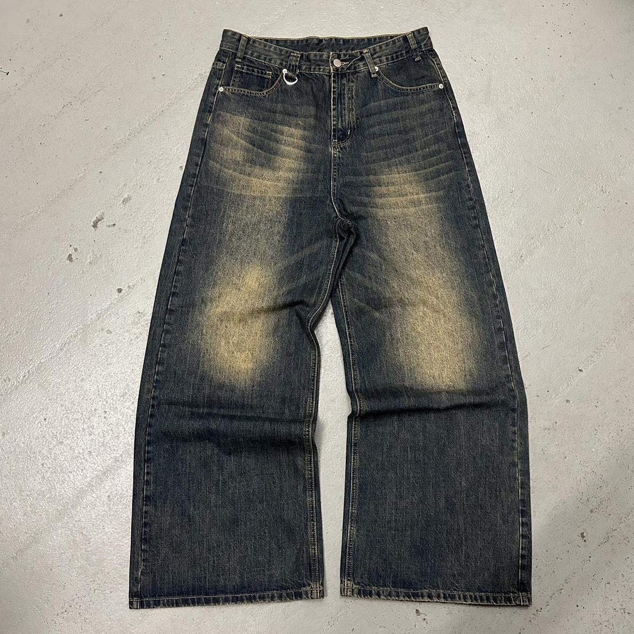 Japanese Brand Baggy desert wash denim Size US 34 / EU 50 - 1 Thumbnail