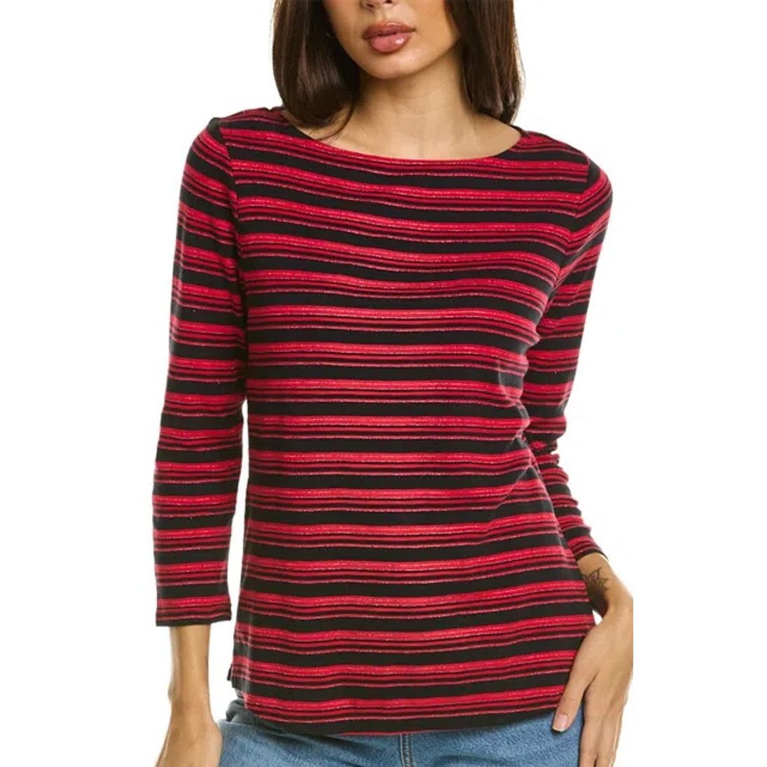 Tommy Bahama Tommy Bahama Women Ashby Isles Rib Stipe Slub T-Shirt Resort Size M / US 6-8 / IT 42-44 - 2 Thumbnail