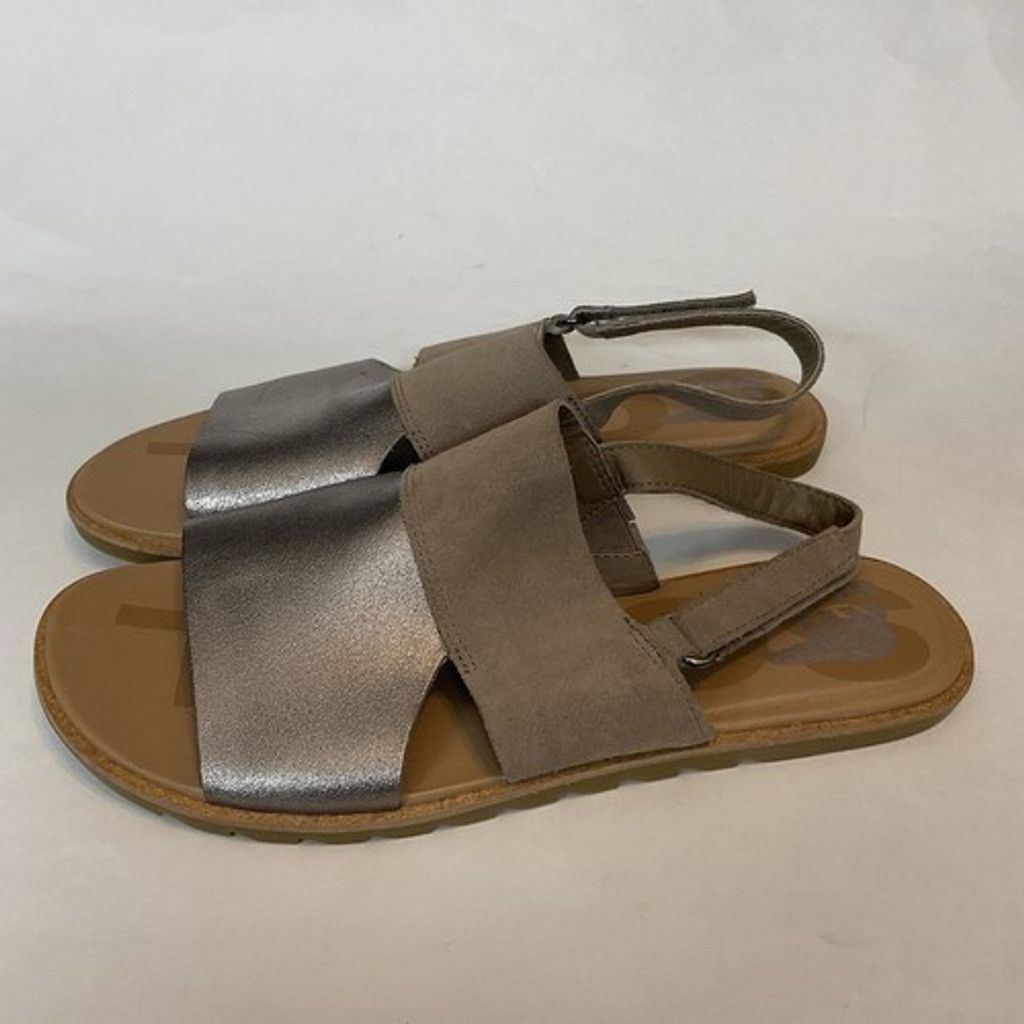 SOREL Sorel Ella II Ash Brown/Chalk Slingback Flat Sandal Women9.5 Size US 9.5 / IT 39.5 - 1 Thumbnail