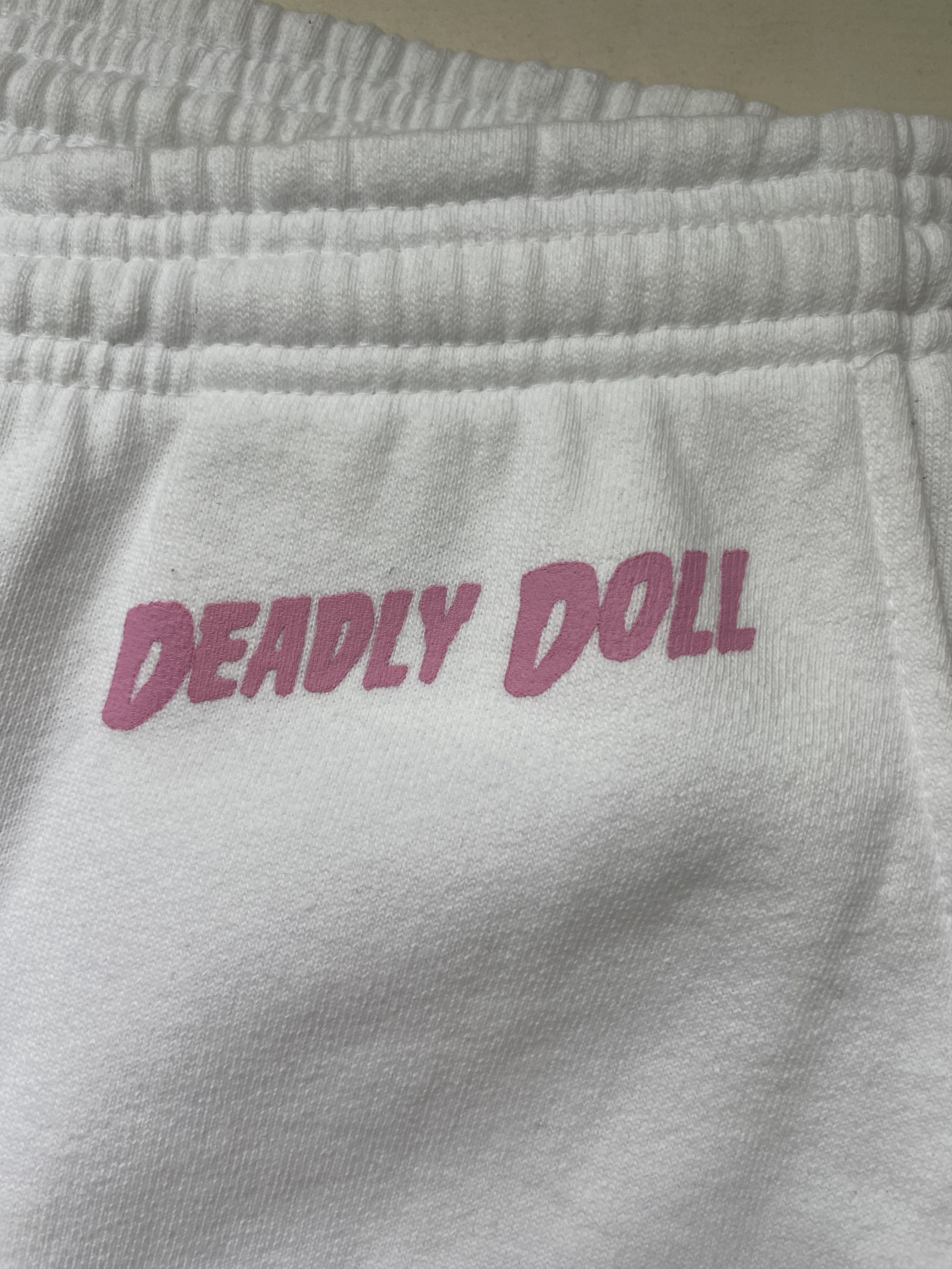 Chrome Hearts Chrome Hearts Deadly Doll Horseshoe White Sweatpants Size 29" - 5 Thumbnail