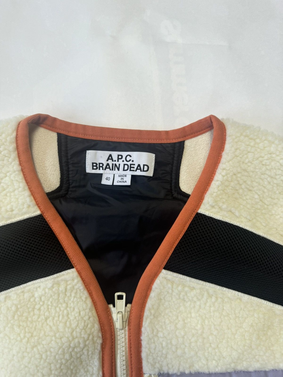 A.P.C. × Brain Dead Brain Dead Cream x Apc Sherpa Vest Size US M / EU 48-50 / 2 - 3 Thumbnail