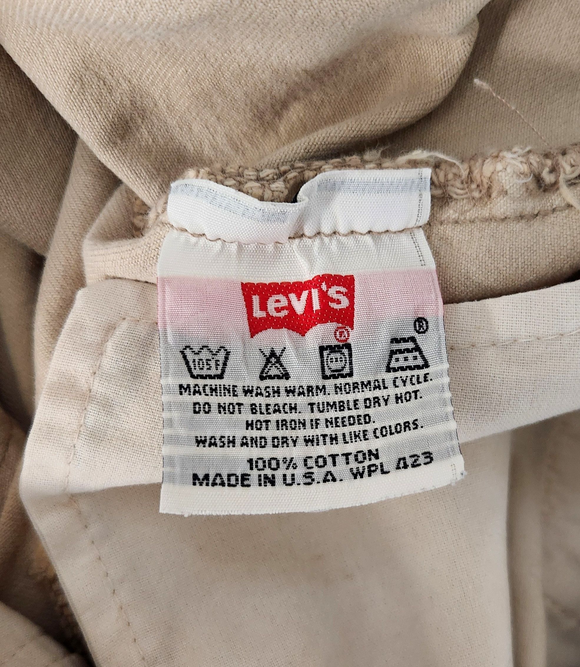 Levi's × Vintage VTG Levi's True Vintage 501 XX Red Tab Cream USA Made 34 Size US 34 / EU 50 - 17 Thumbnail