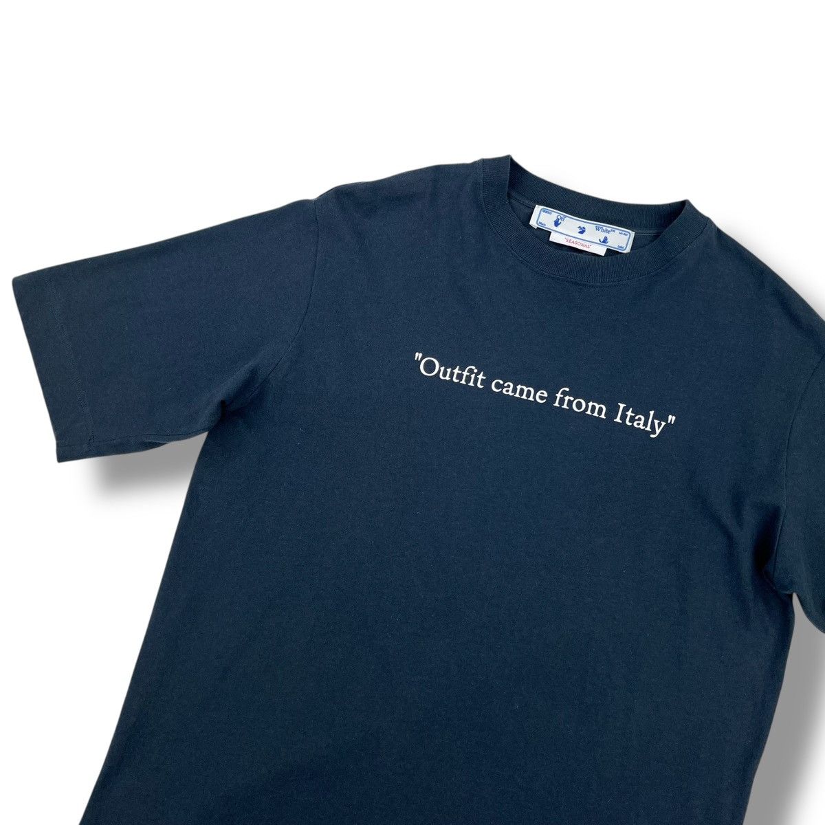 Off-White Off-White Outfit Came From Italy Navy T Shirt Size US M / EU 48-50 / 2 - 1 Thumbnail