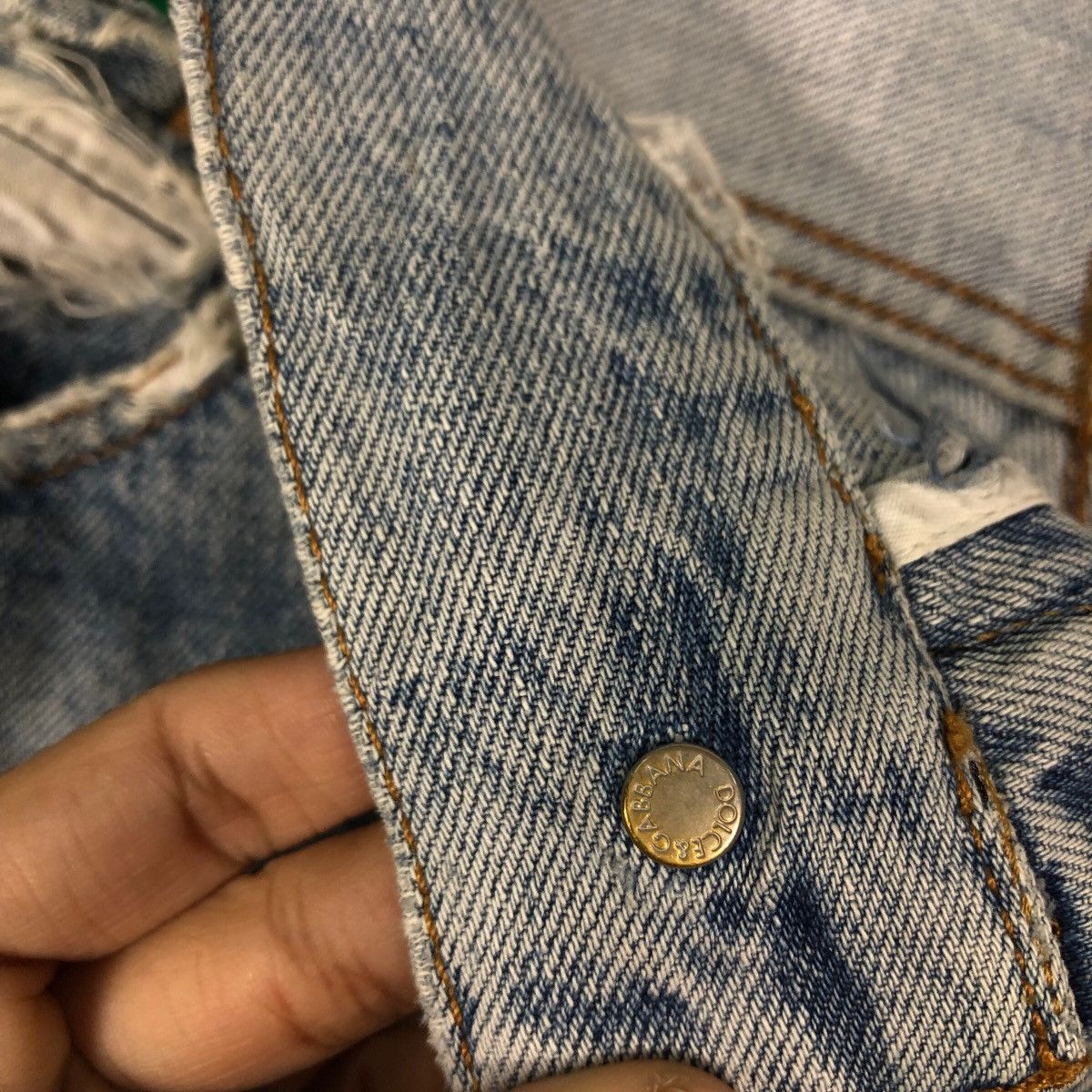 Dolce & Gabbana 🔥Loose Cut Distressed Punk Design Constructed Jeans D&G Size US 34 / EU 50 - 19 Thumbnail