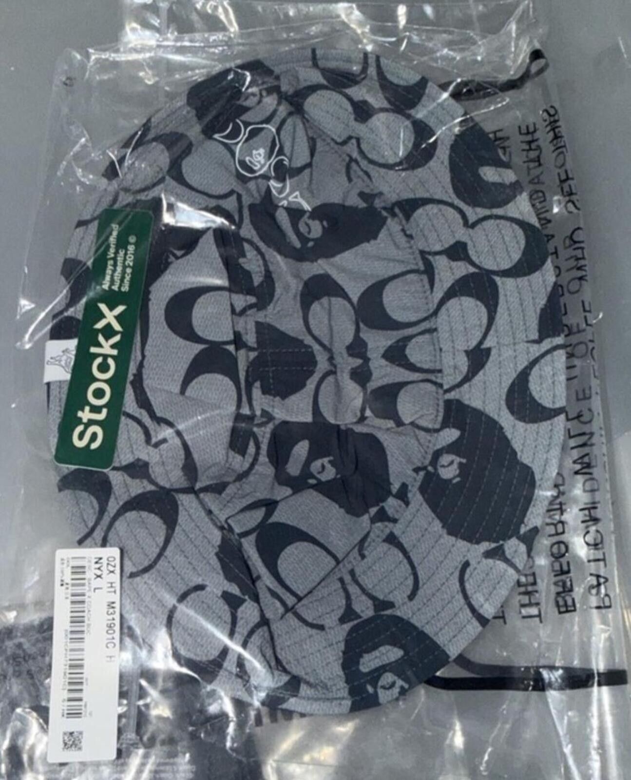 Coach BAPE x Coach Bucket Hat Navy / Gray StockX Certified M Large Size ONE SIZE - 10 Thumbnail