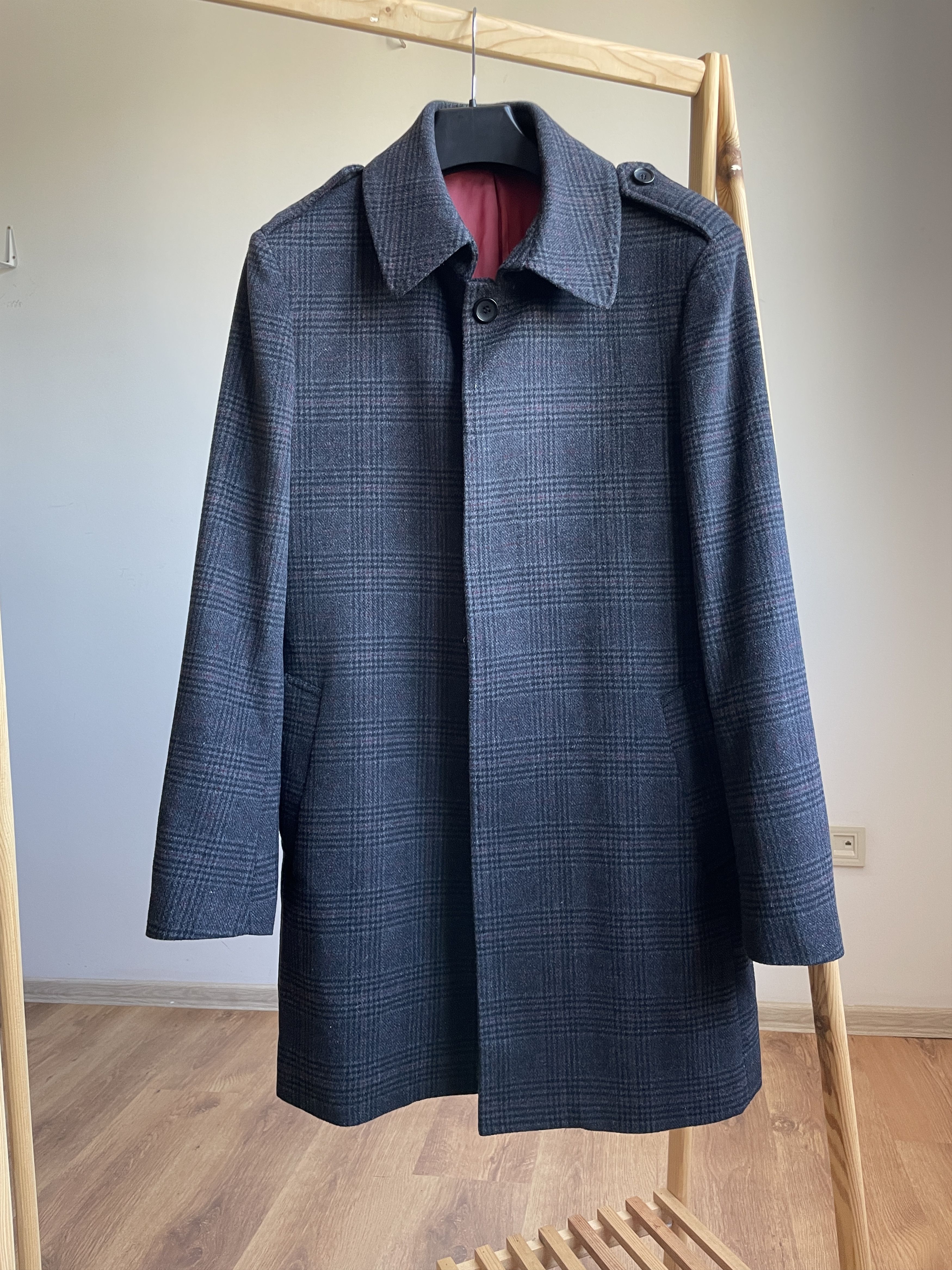 Other Holland Esquire Plaid Wool Blend Mac Coat Size L Size US L / EU 52-54 / 3 - 1 Thumbnail