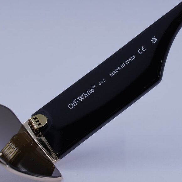 Off-White Off-White ASPEN 7676 Sunglasses Gold/Black Shield Frame Size ONE SIZE - 7 Thumbnail