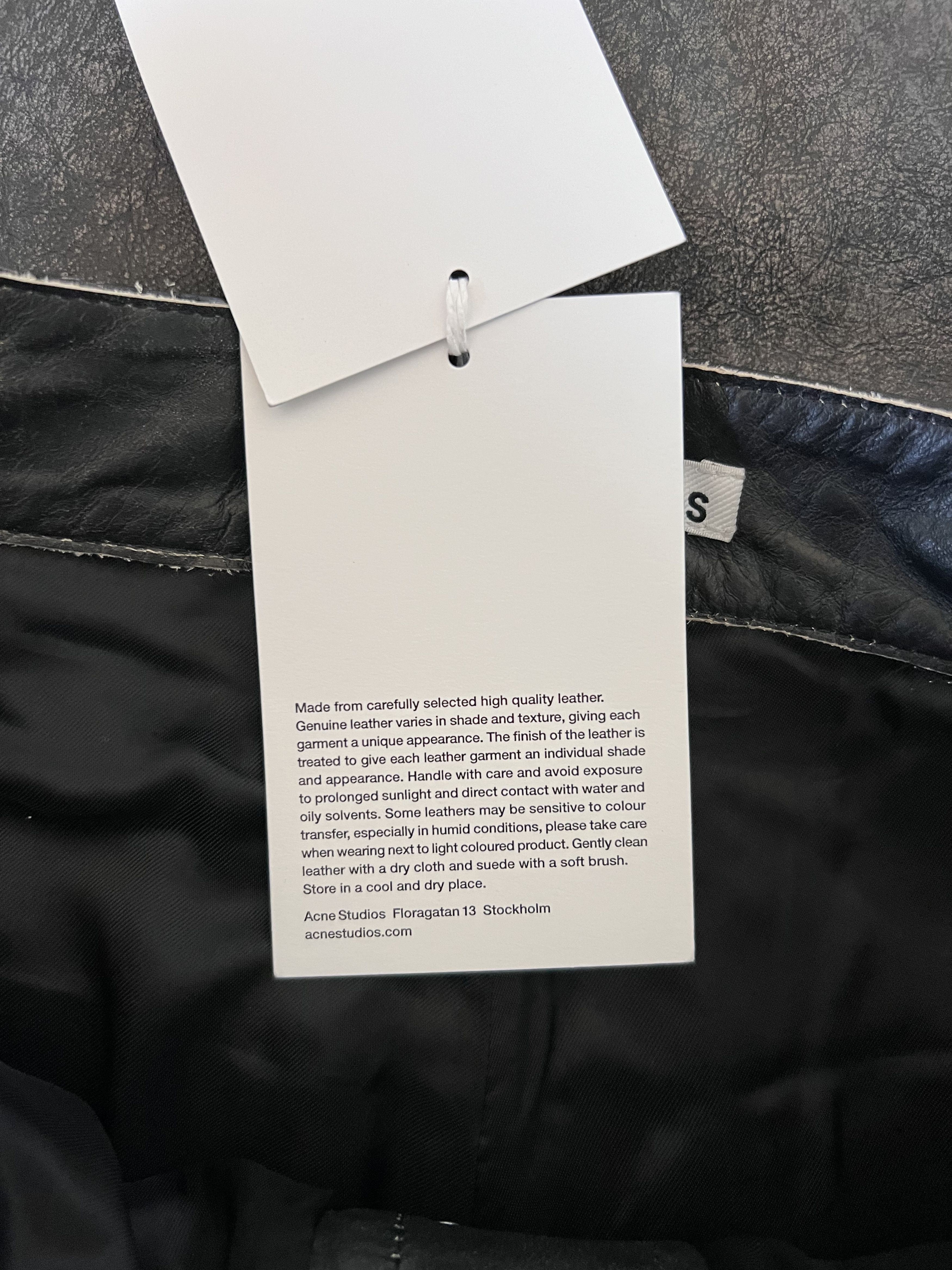 Acne Studios Acne Studios 2021 Sanding Leather Pants in Black Size US 32 / EU 48 - 9 Thumbnail
