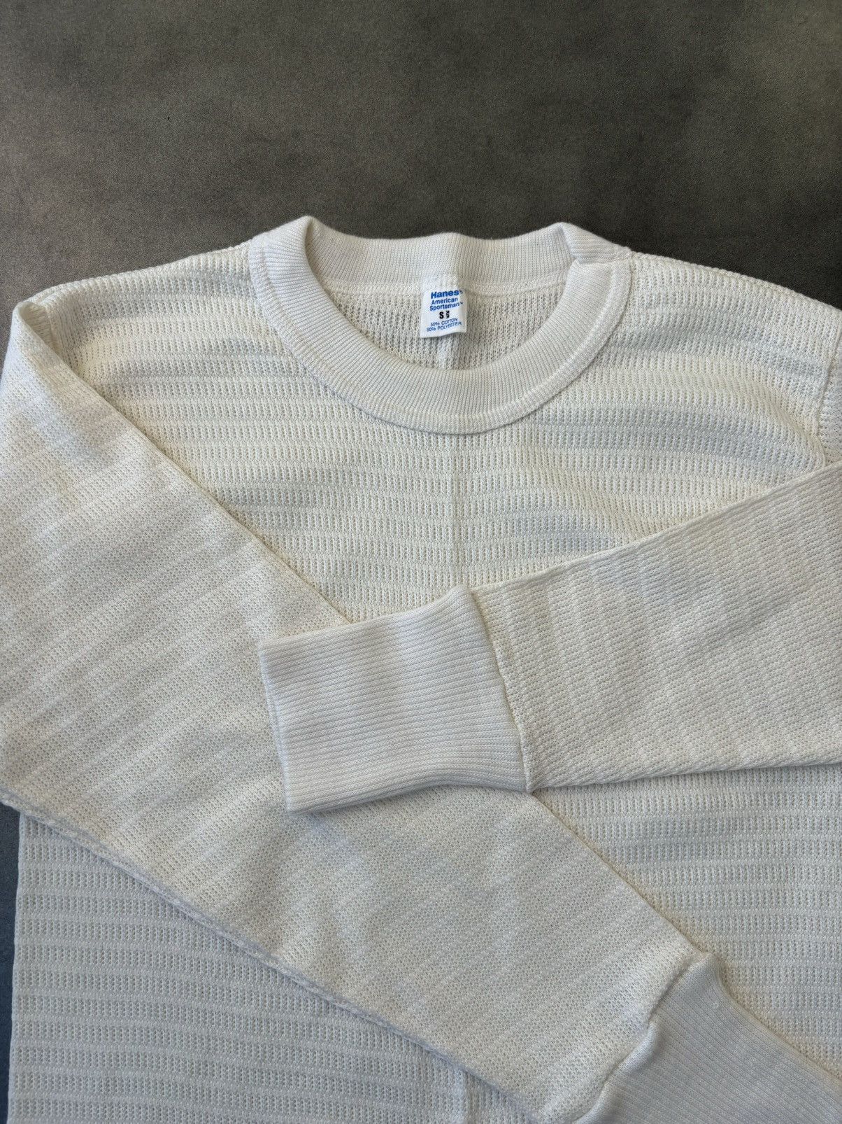 Hanes × Vintage 1980s Thermal Longsleeve Vintage Hanes American Sportsman US Size US S / EU 44-46 / 1 - 7 Thumbnail
