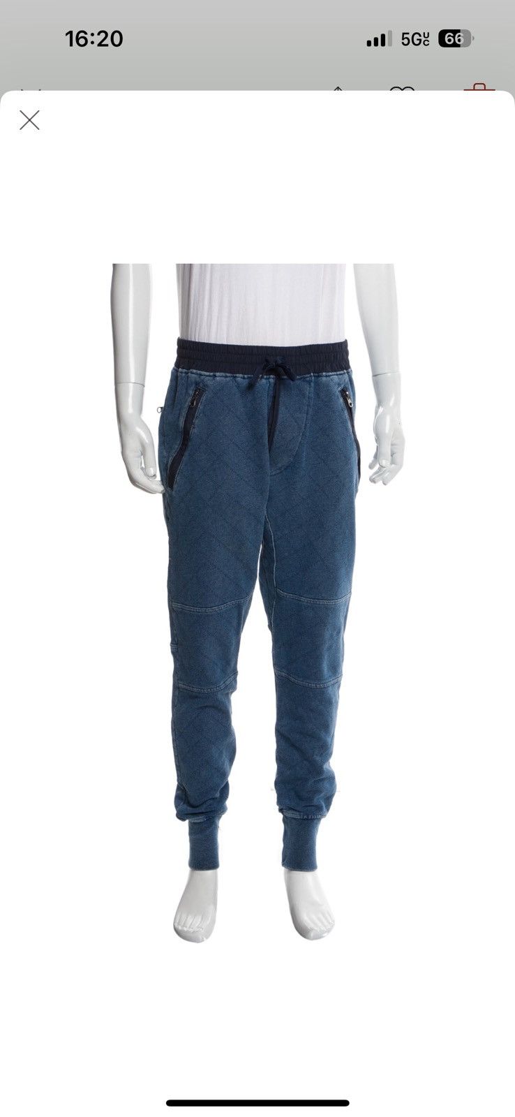 Kith Kith Bleeker Indigo Denim Jogger Pants sz S Size US 30 / EU 46 - 1 Thumbnail