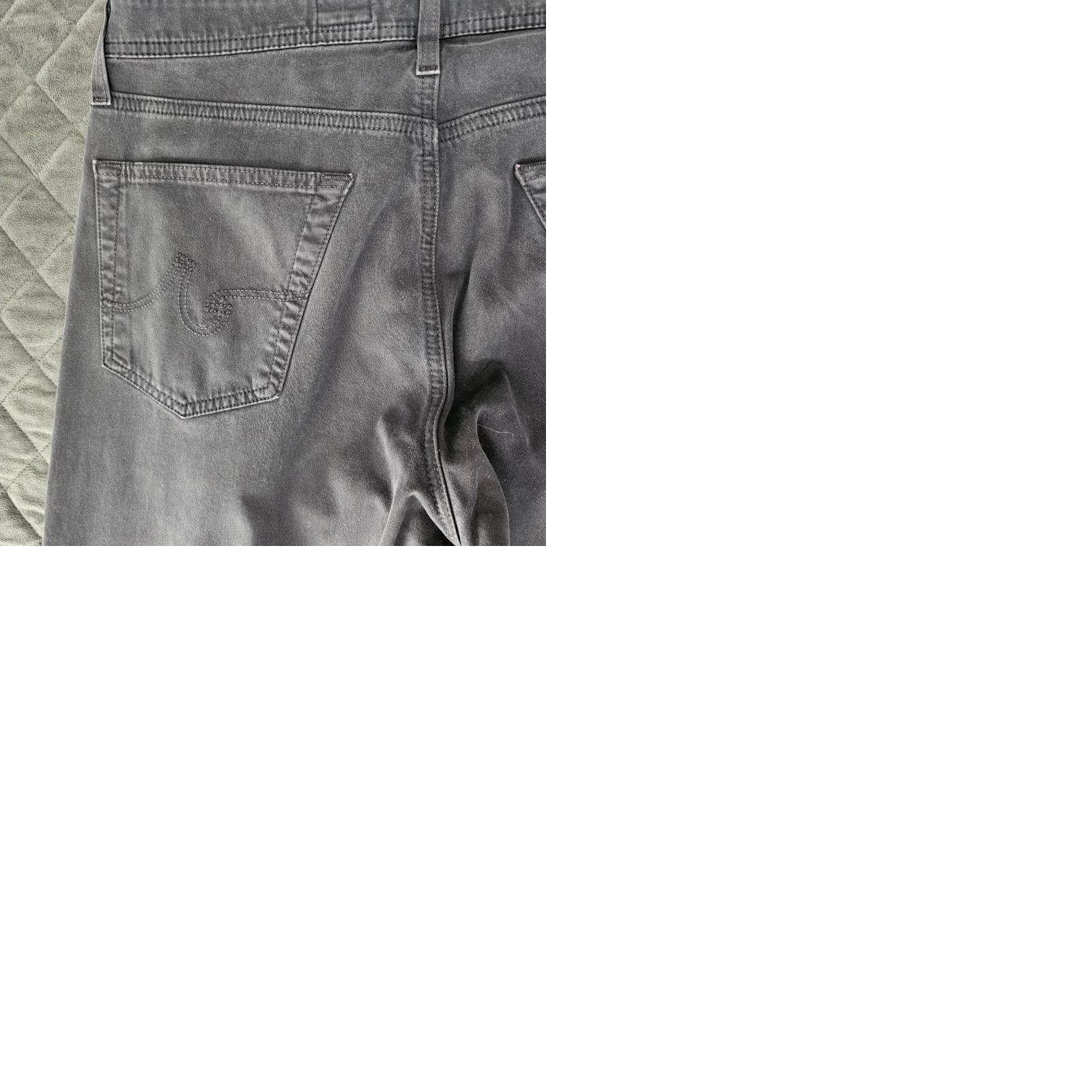 Vintage VINTAGE AG Adriano Goldschmied The Graduate Tailored Leg Men's Jeans 34x34 Size US 33 - 9 Thumbnail