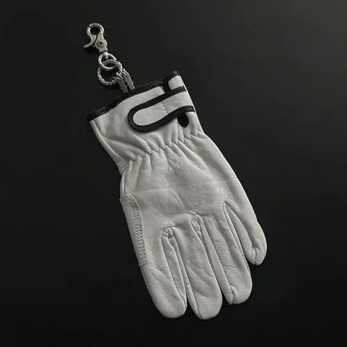 Jewelry Brown Leather Motorcycle Gloves Attachment for Pants Size ONE SIZE - 2 Thumbnail