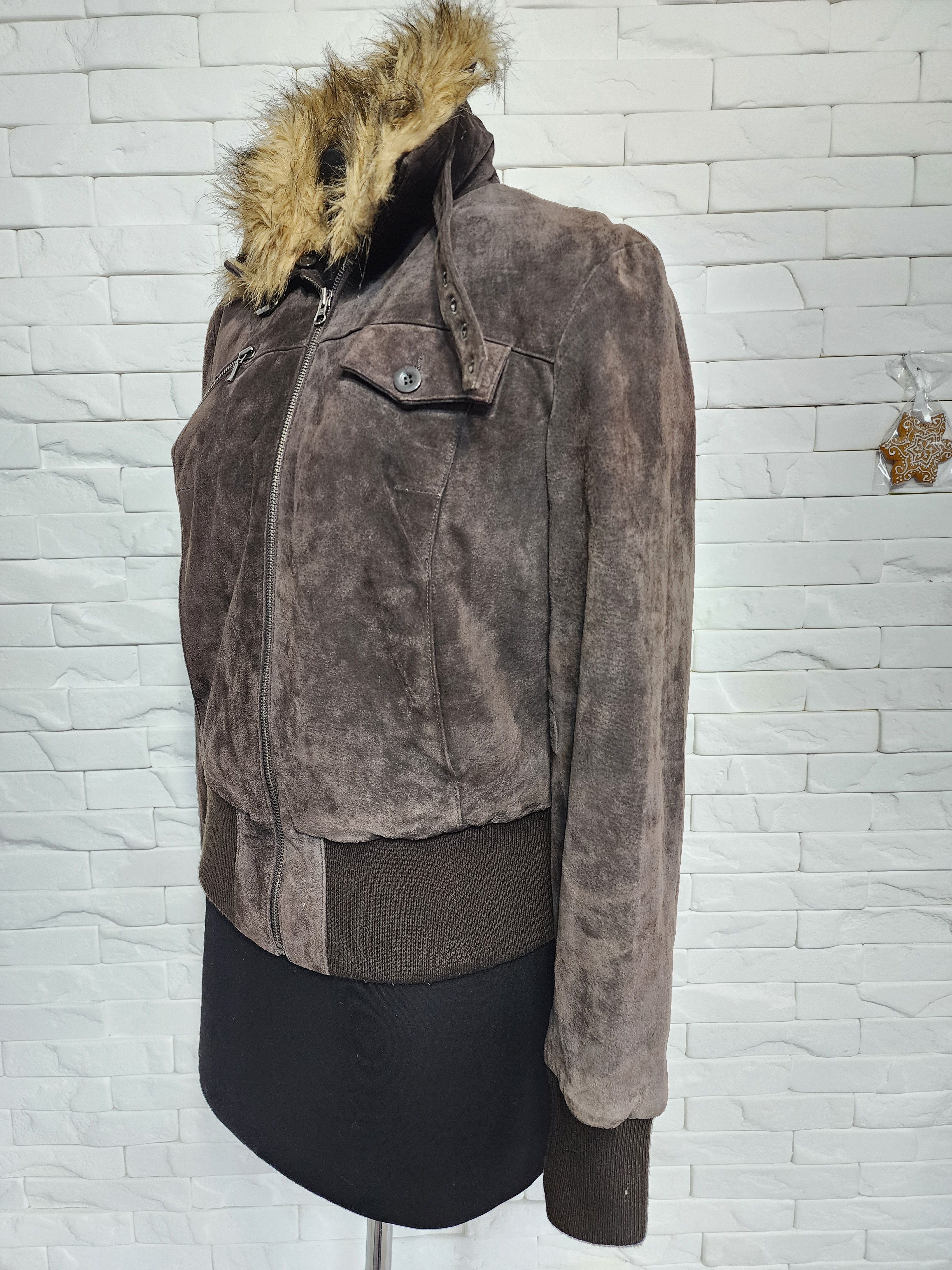 Other Brown Suede Jacket: Women's Classic Bjmber. Size M / US 6-8 / IT 42-44 - 2 Thumbnail