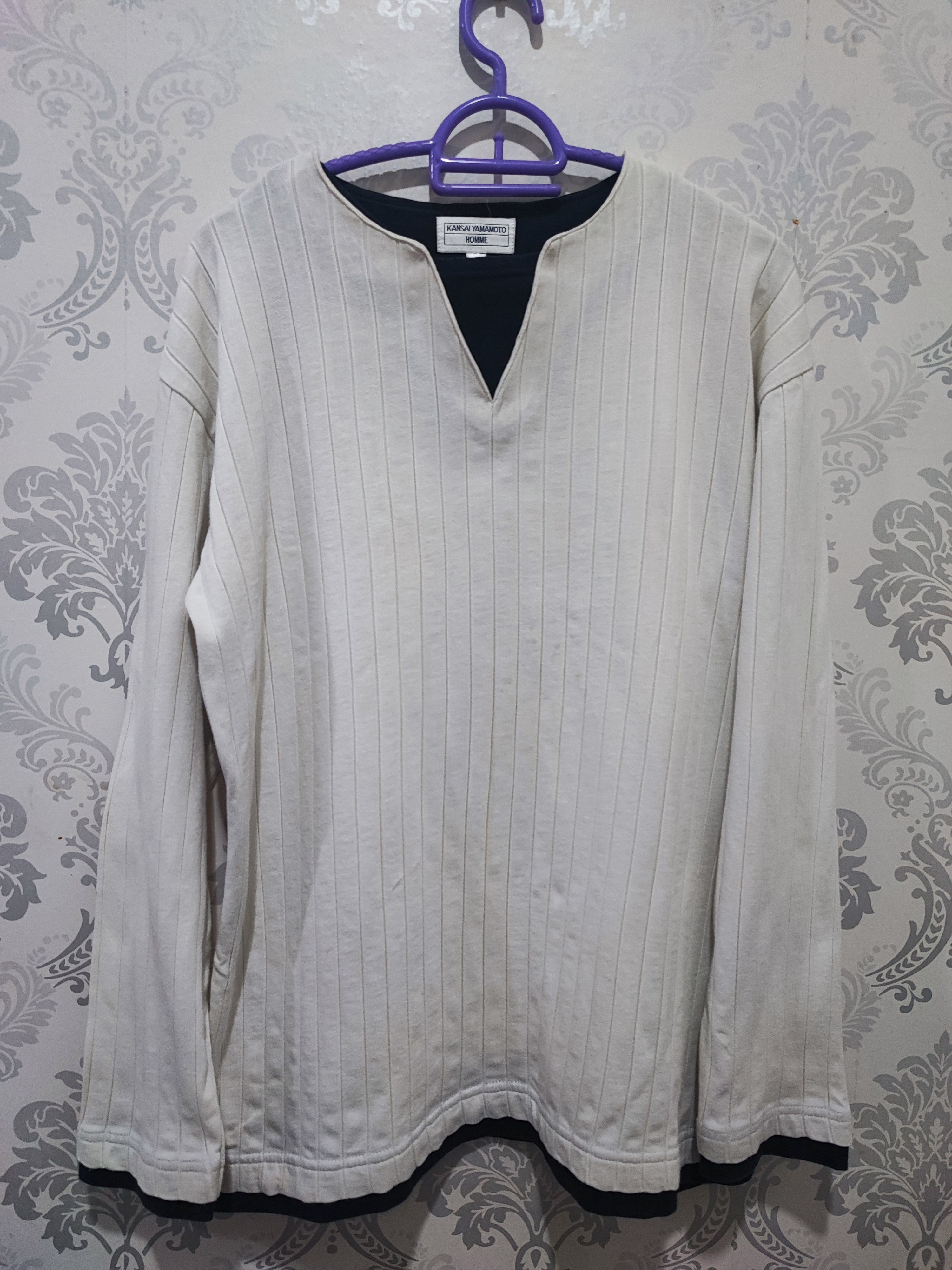 Kansai Yamamoto Vintage Kansai Yamamoto Double Layer long Sleeve shirt Size US M / EU 48-50 / 2 - 1 Thumbnail