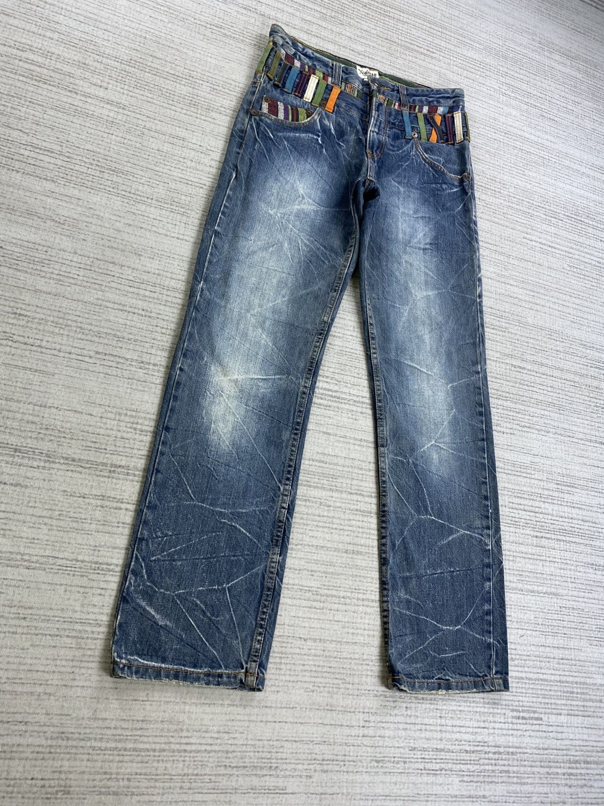 Hysteric Glamour Vintage Nylaus Hysteric Clothing Double Waist Denim Pants Size US 30 / EU 46 - 3 Thumbnail