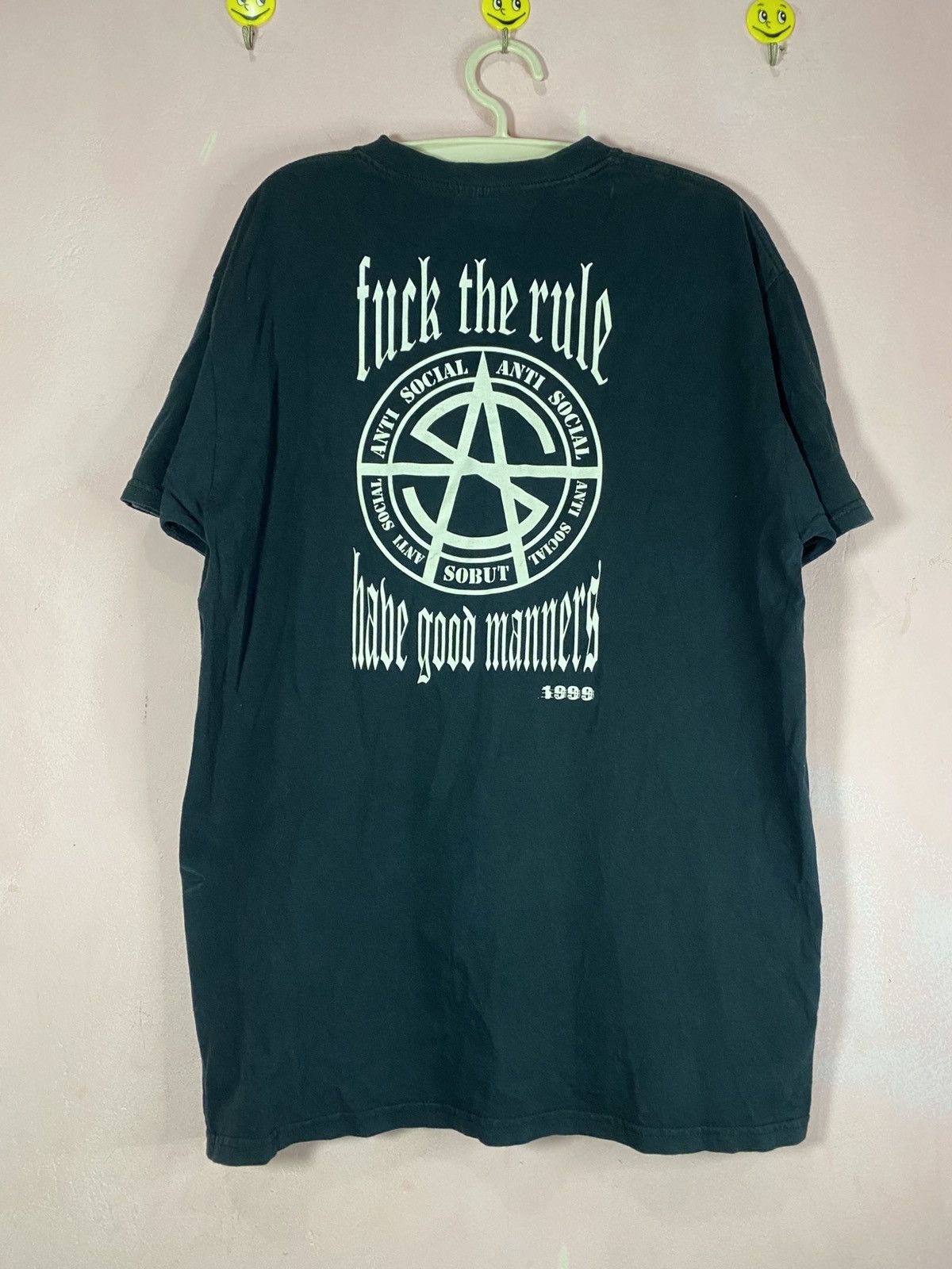 Band Tees × Vintage Vintage japanese band sobut anti social Size US XL / EU 56 / 4 - 1 Thumbnail