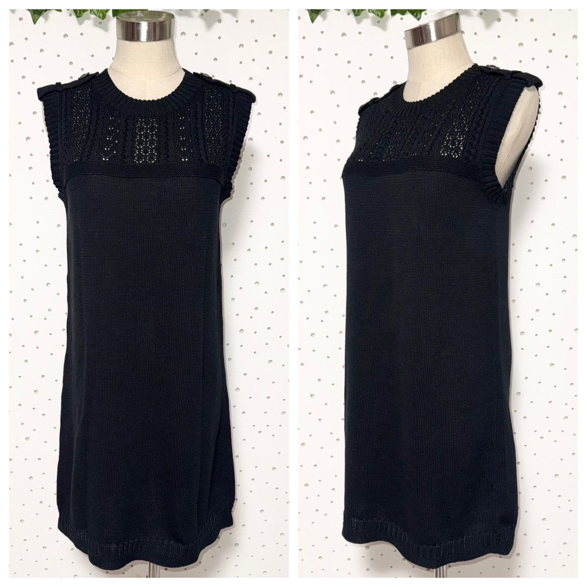 Chanel Authentic Chanel COCO Embroidery Lace Knit Dress 34 Black Size XXS / US 00 / IT 34 - 5 Thumbnail