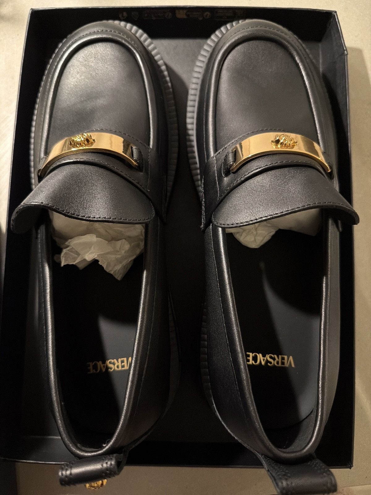 Versace Versace Medusa Leather Loafers Size US 12 / EU 45 - 7 Thumbnail