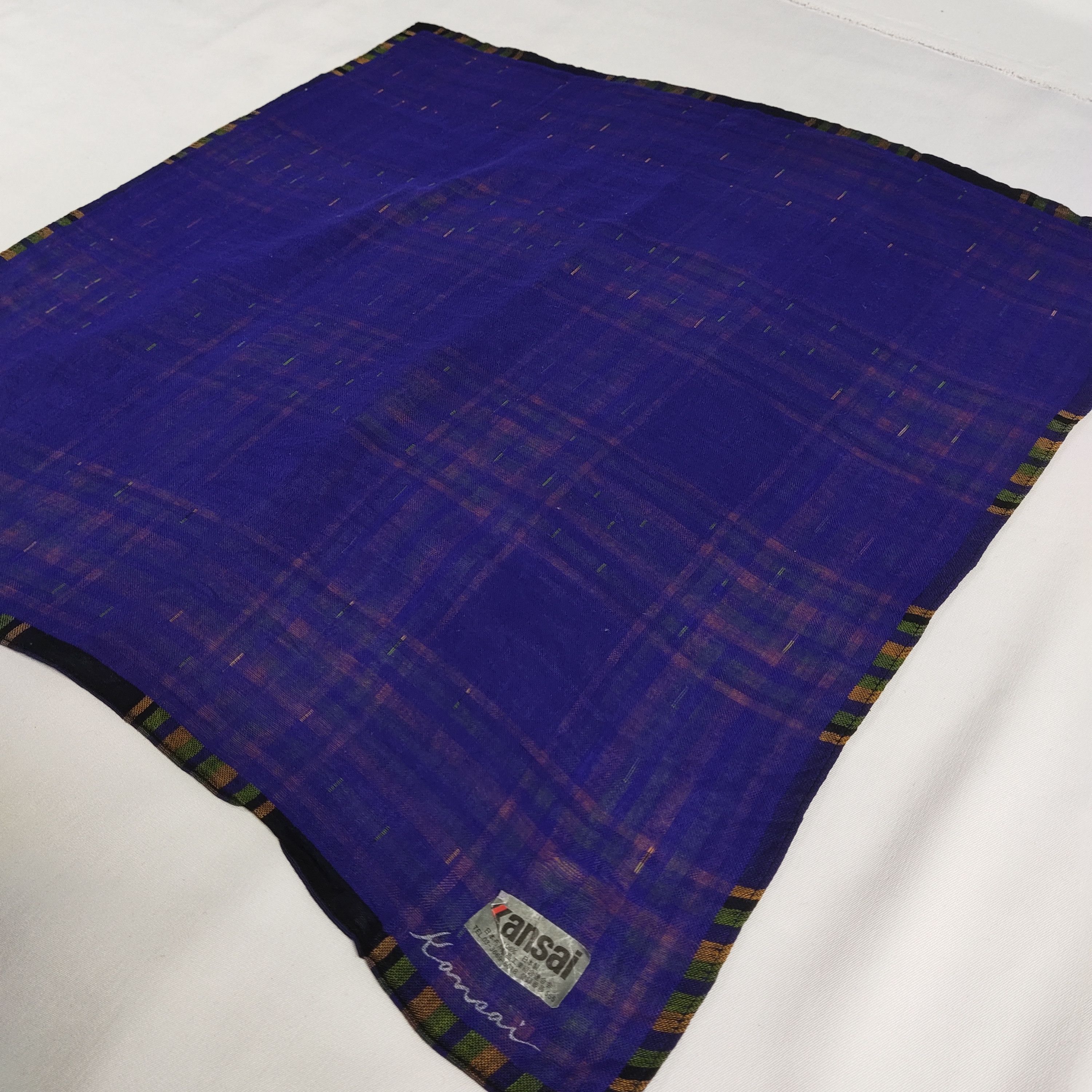 Kansai Yamamoto × Vintage Kansai Yamamoto Handkerchief / Neckerchief / Bandana FZ094 Size ONE SIZE - 4 Thumbnail