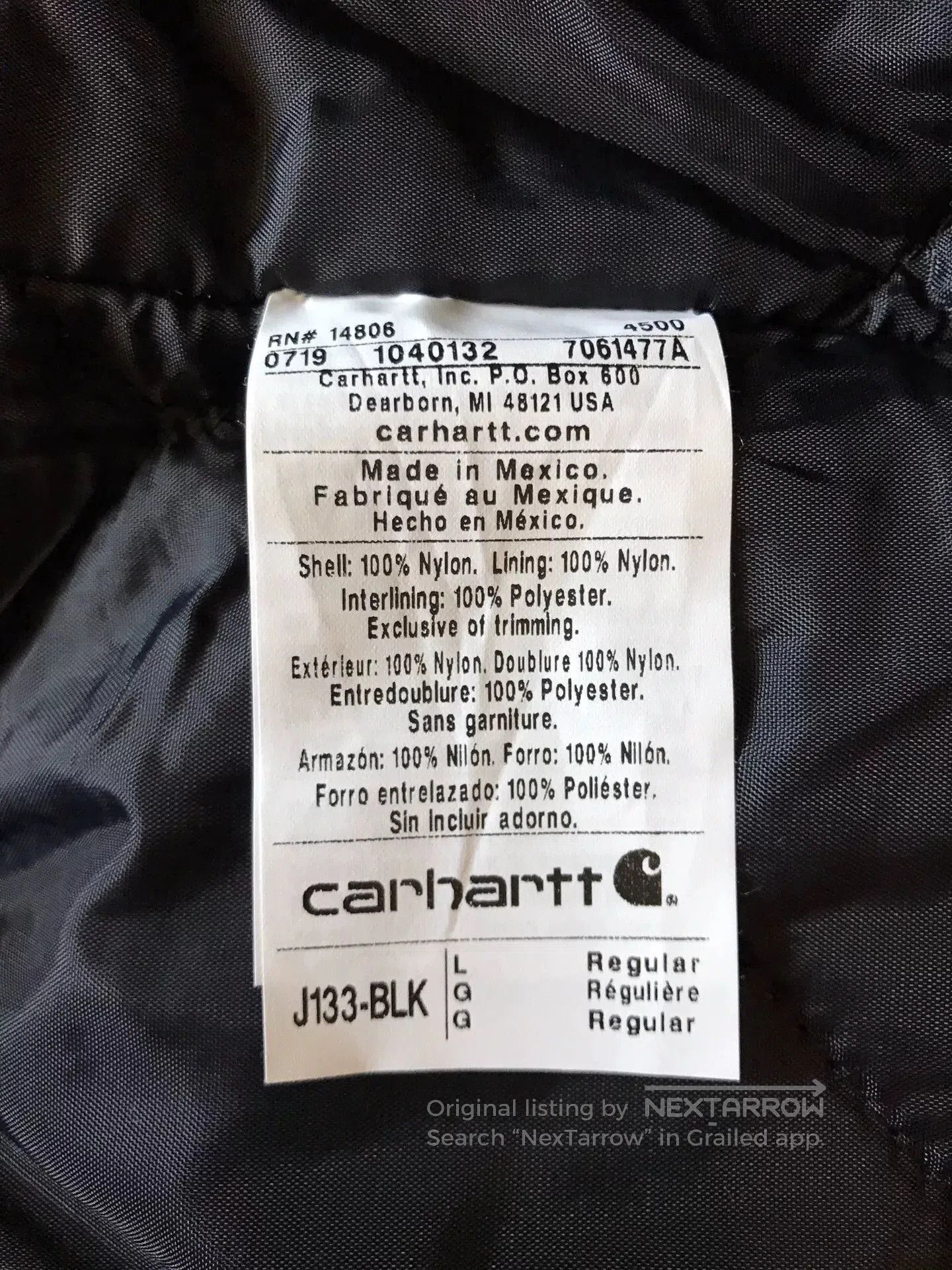 Carhartt Carhartt J133 Yukon Hooded Jacket. Size US L / EU 52-54 / 3 - 9 Thumbnail