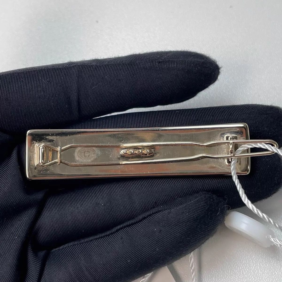 Chanel Chanel 2021 Gold Full Diamond CHANE Alloy Barrette Size ONE SIZE - 7 Thumbnail