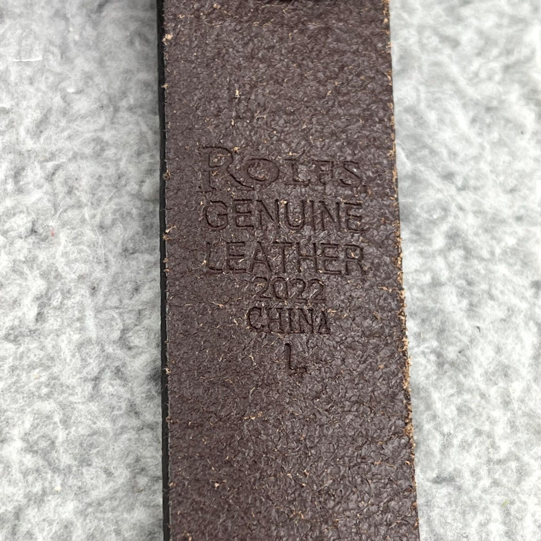 Vintage Rolfs Leather Belt Womens Large Brown Silver Buckle Boho Western Weaving - Dress Belt, Regular Size, Brown Leather Belt, Women's Belt, Rolfs Size ONE SIZE - 4 Thumbnail