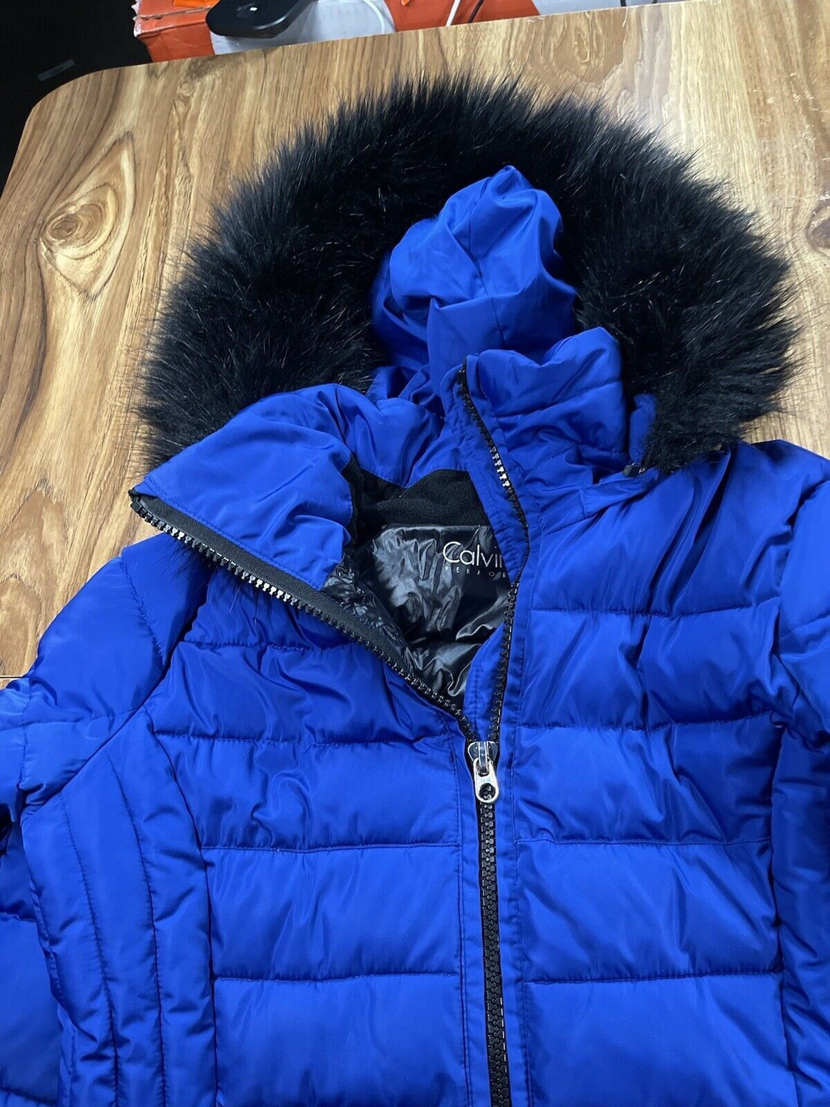 Calvin Klein CALVIN KLEIN Performance Woman’s Black Fur Hood Jacket Size XS / US 0-2 / IT 36-38 - 10 Thumbnail