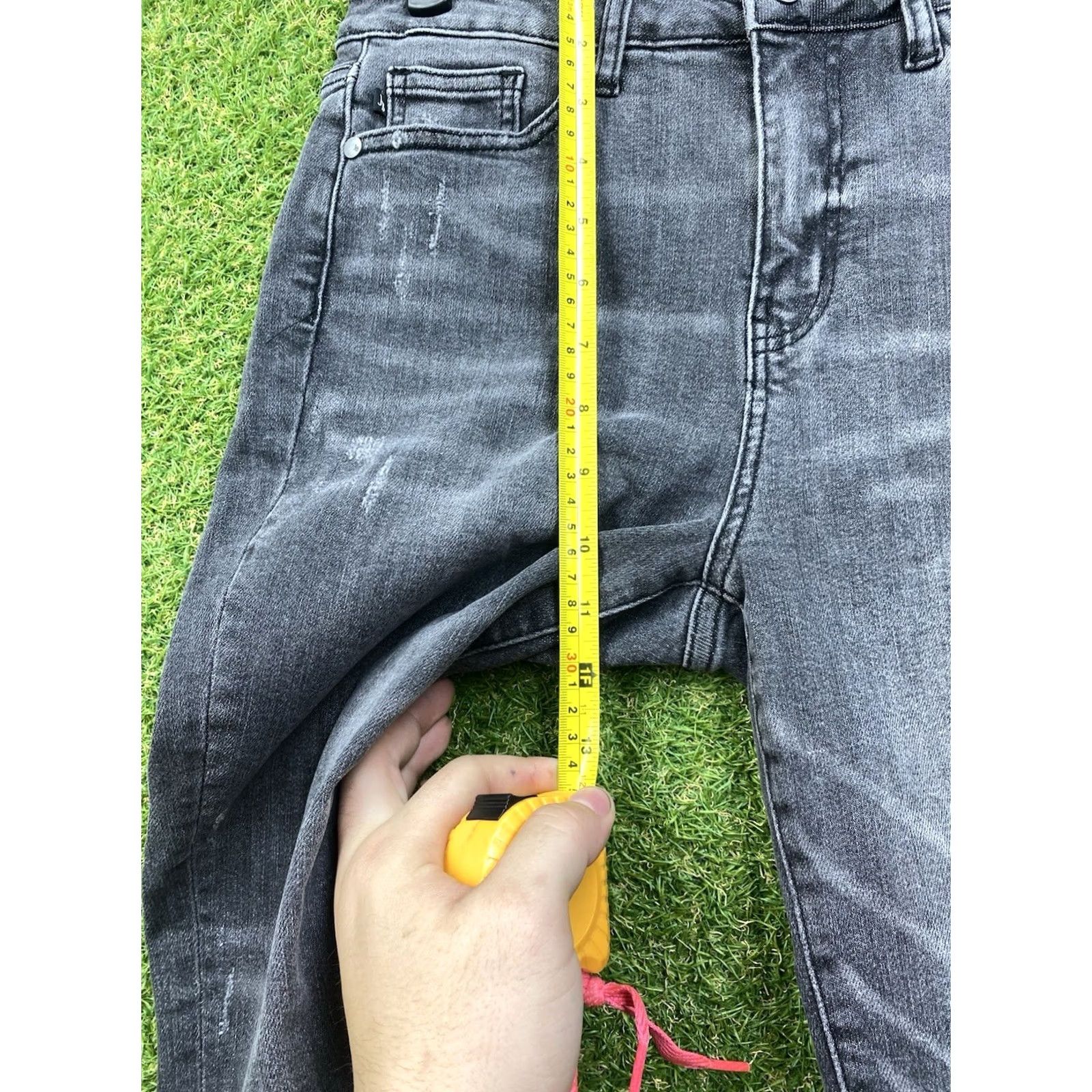 Denime Judy Blue Jeans Womens 5/27 Skinny Fit Capri Black Denim 28x20 JB82250DK-PL Size 27" / US 4 / IT 40 - 5 Thumbnail