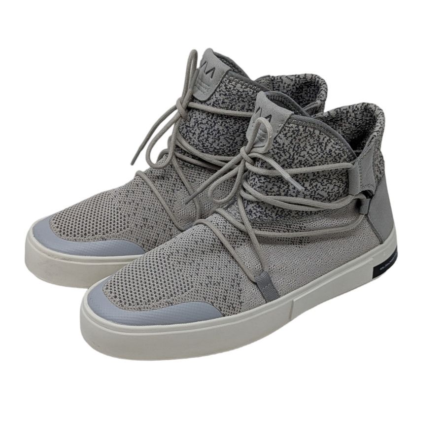 image of Vianel Via Nano Waterproof Knit High Top Men's Sneakers Gray 11 in Grey