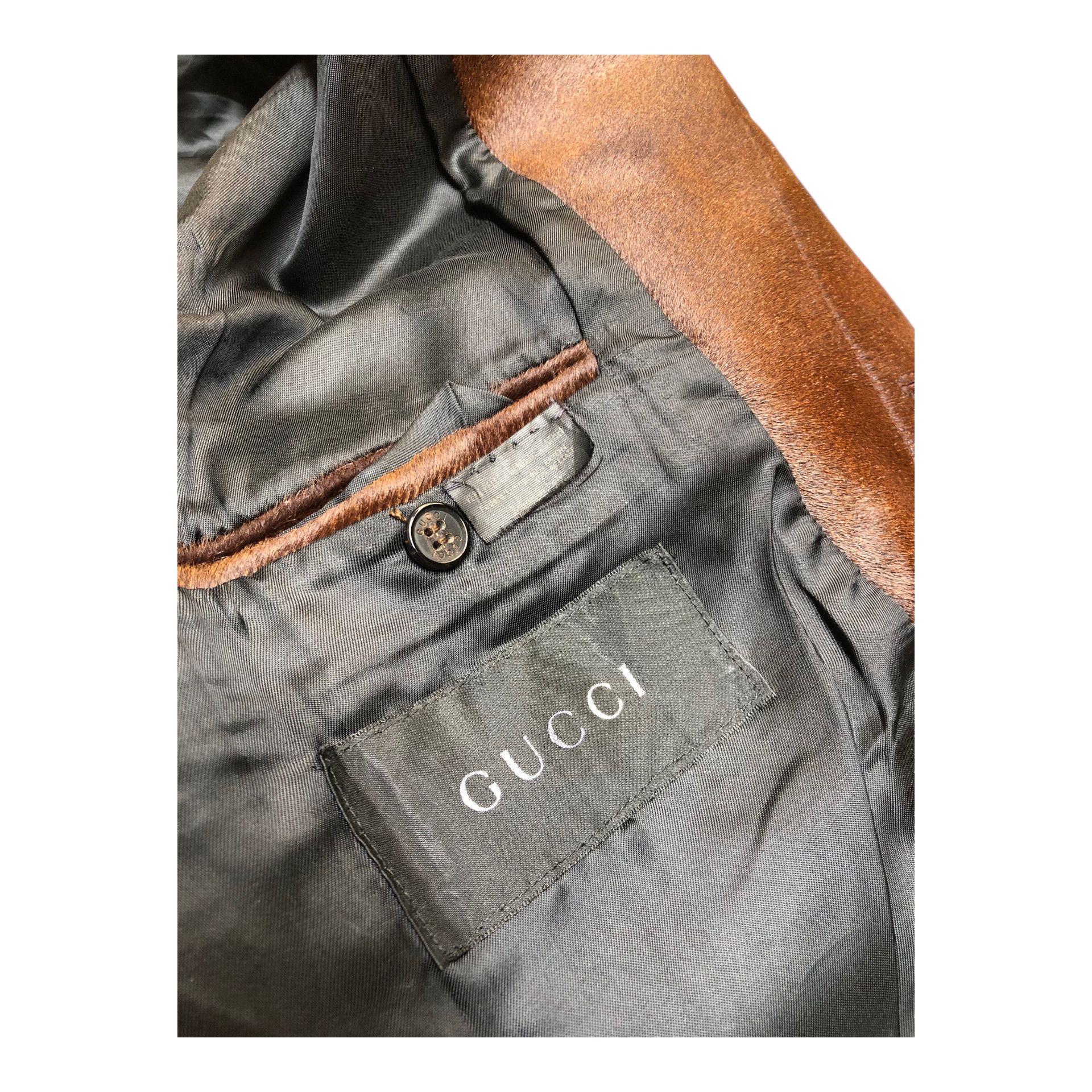 Gucci 🔥💯Rare GUCCI by TOM FORD Pony Hair Jacket A/W00' Runaway Size US M / EU 48-50 / 2 - 10 Thumbnail