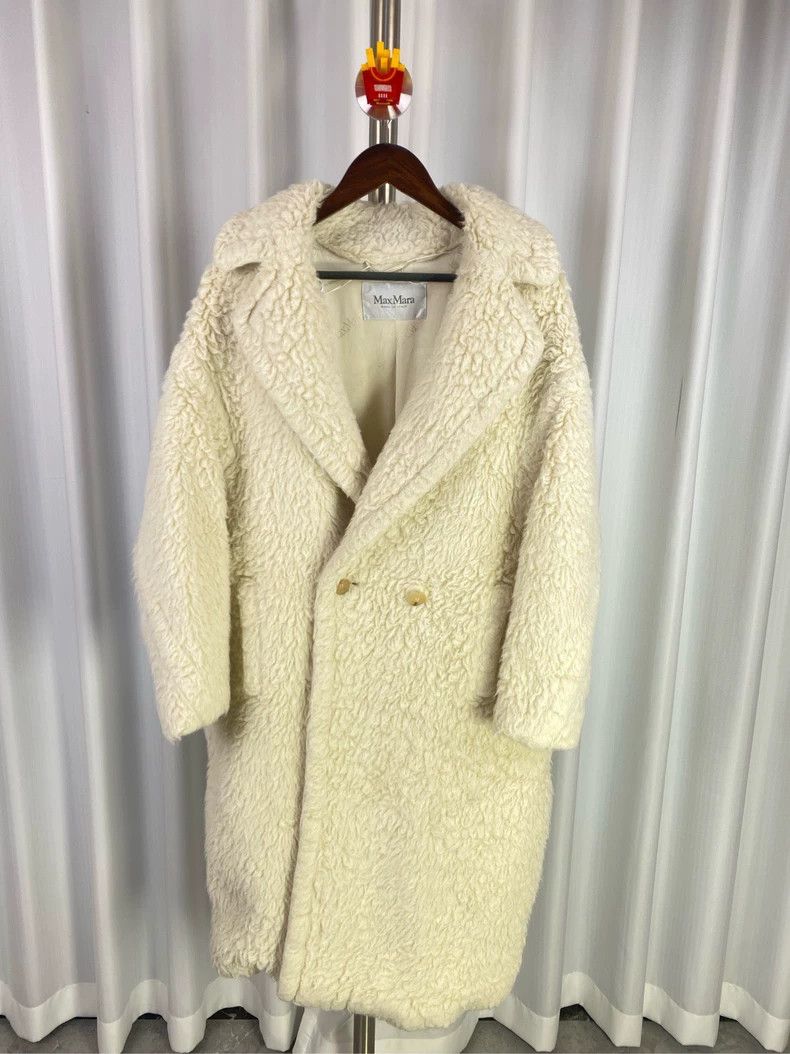 Max Mara MaxMara White Teddy Coat -dmc Size US M / EU 48-50 / 2 - 1 Thumbnail