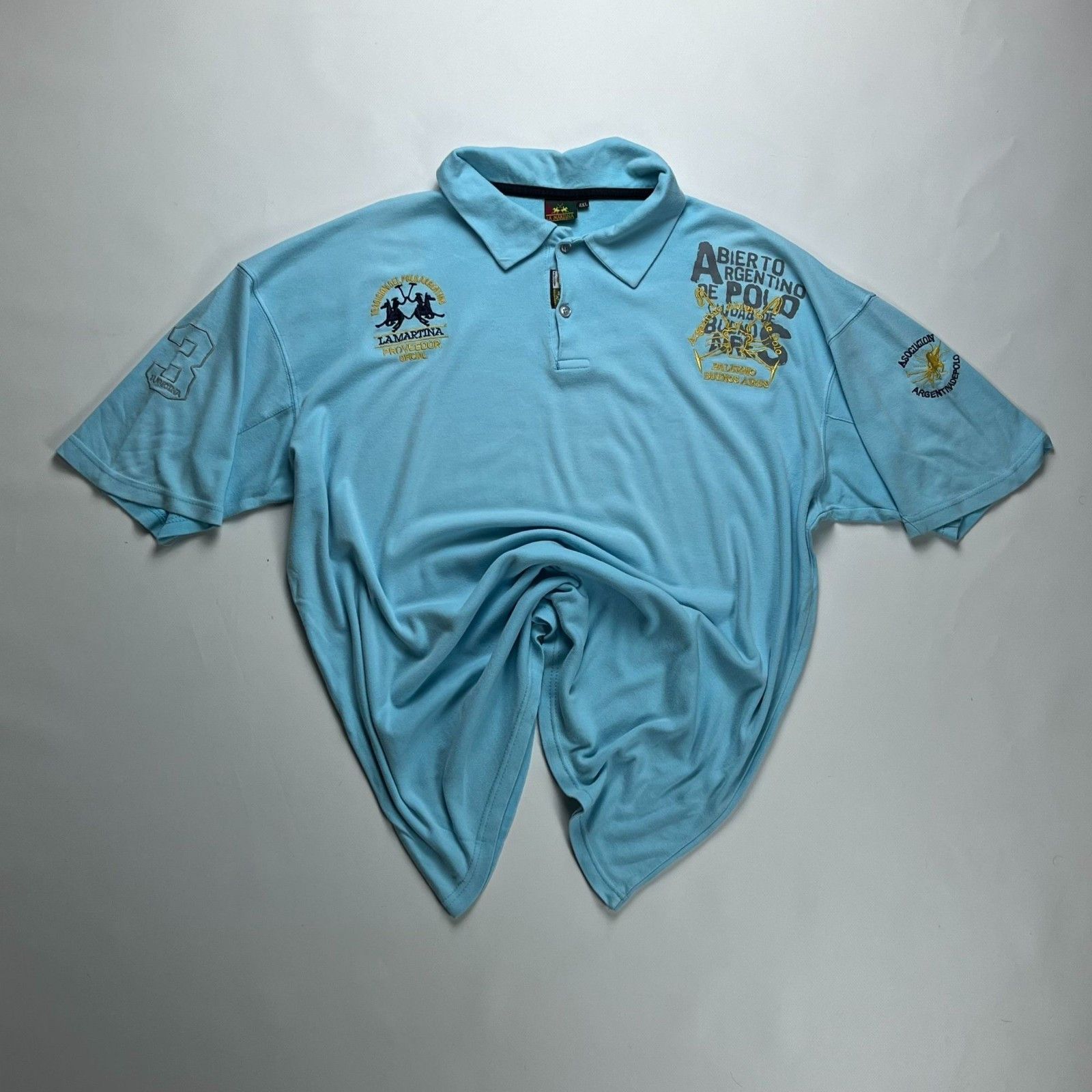 La Martina La Martina Abierto Argentino Rare Embroidered Polo Shirt XXL Size US XXL / EU 58 / 5 - 1 Thumbnail